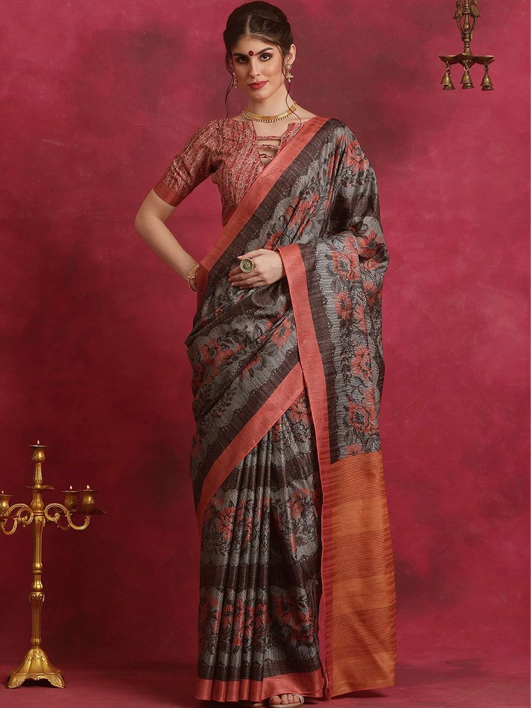 Saree mall Saree mall Floral Designer Bagh Sarees