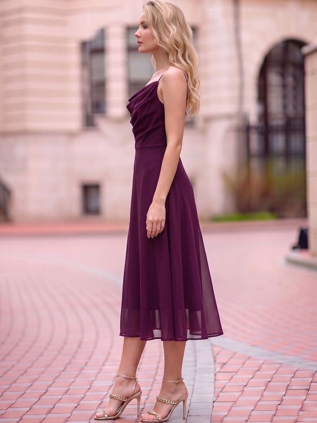 Women A-Line Midi Dress aayu Women A-Line Midi Dress