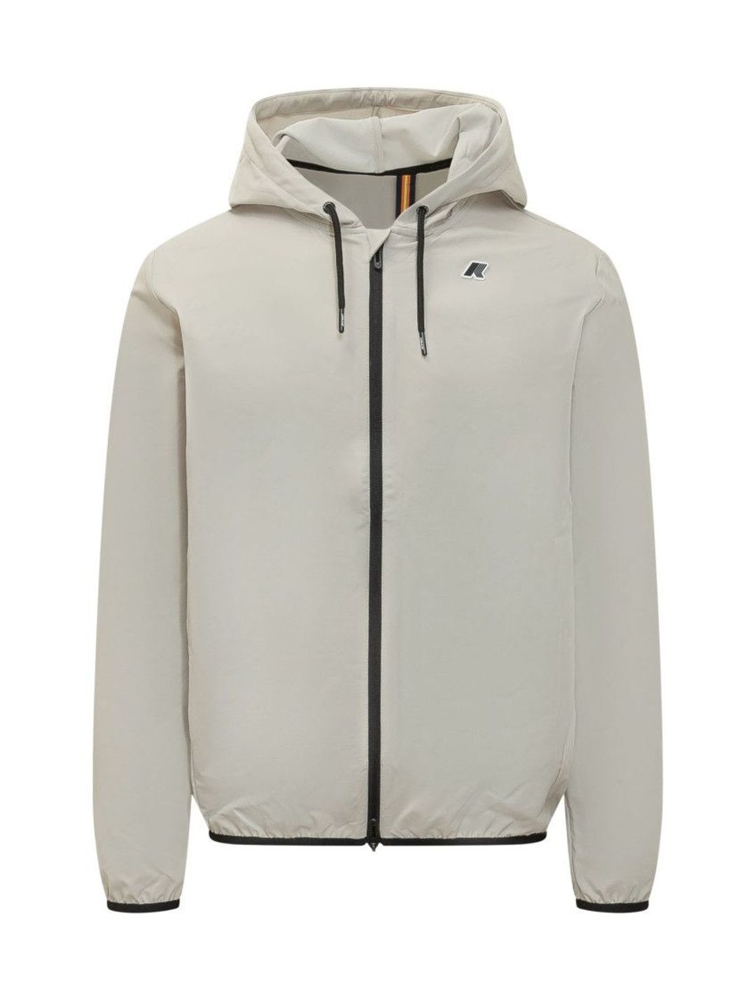 K-Way Beige Solid Hood Jacket