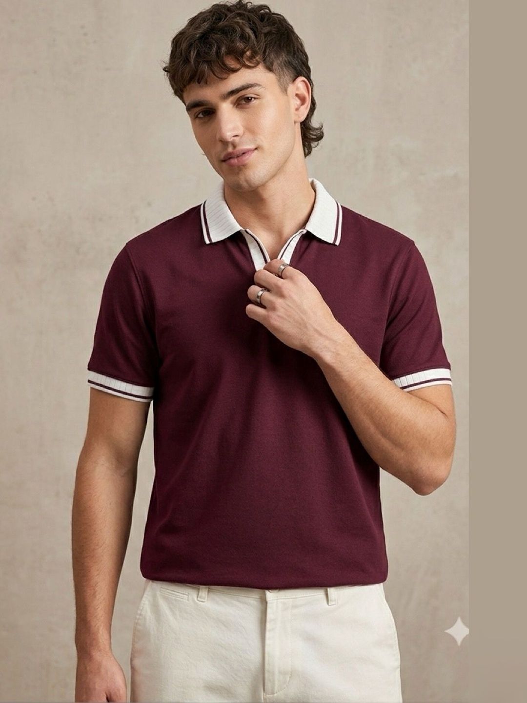 Kook N Keech Men Polo Collar T-shirt