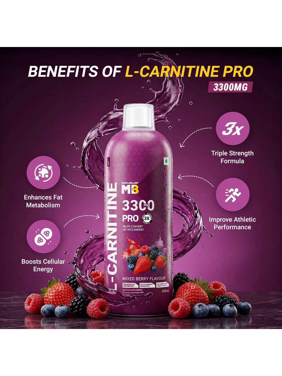 muscleblaze l-carnitine l-tartrate Buy Liquid Pro - 450 ml - Mixed Berry - Weight Loss Supplements for Unisex 43199973 Women l carnitina beneficios como Flavour:Slush Puppie Cherry Chill
