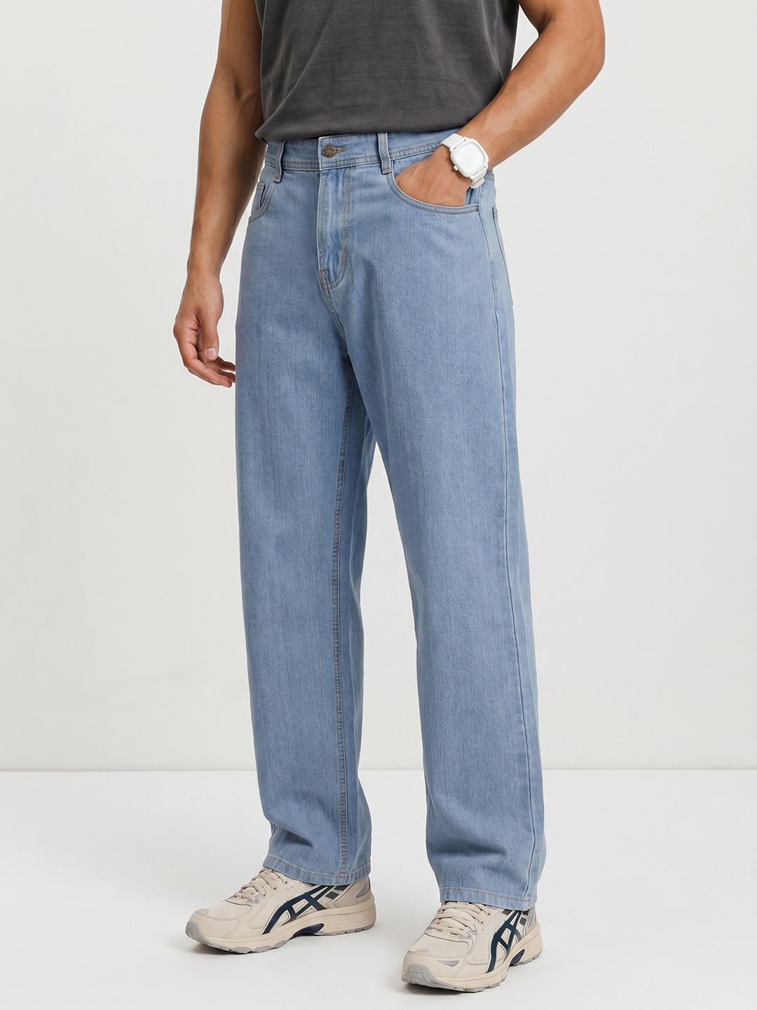 Roadster The Roadster Life Co. Men Relaxed Fit Light Fade Stretchable Jeans