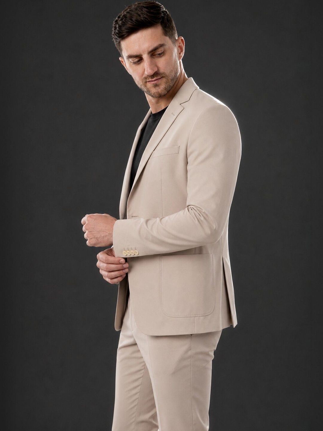 Integration Notched-Lapel Collar Single Breasted Blazers