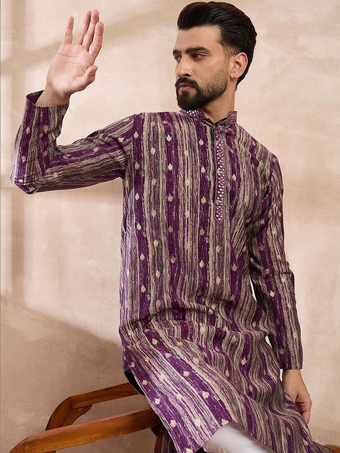 Ethnic Bay Men Printed Kurta