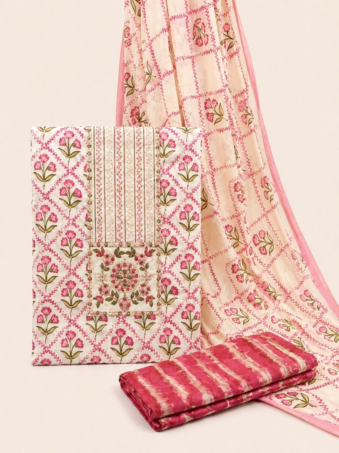 M S MODERN SUPER Printed Unstitched Dress Material