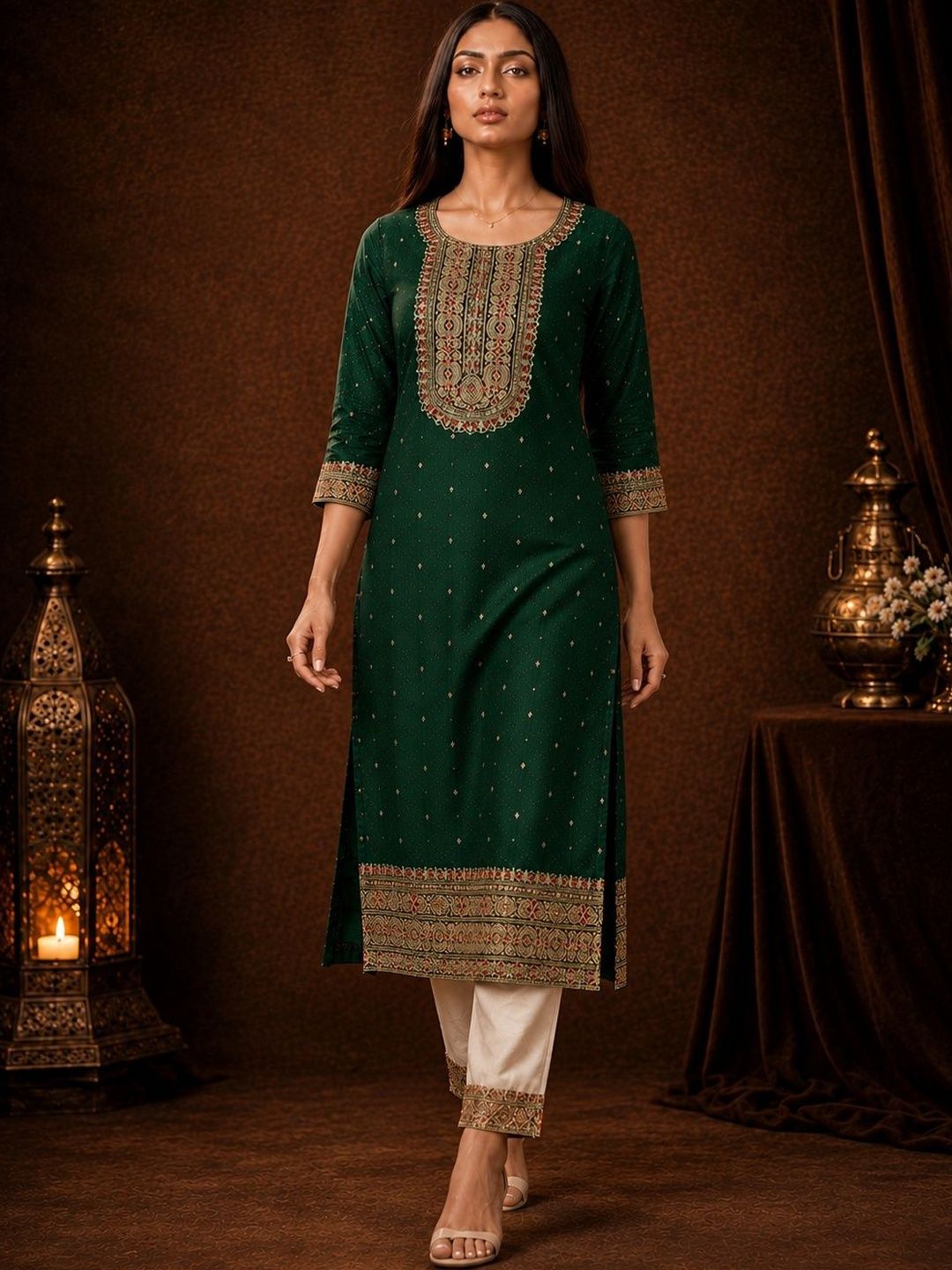 rarethread rarethread Women Embellished Thread Work Kurta