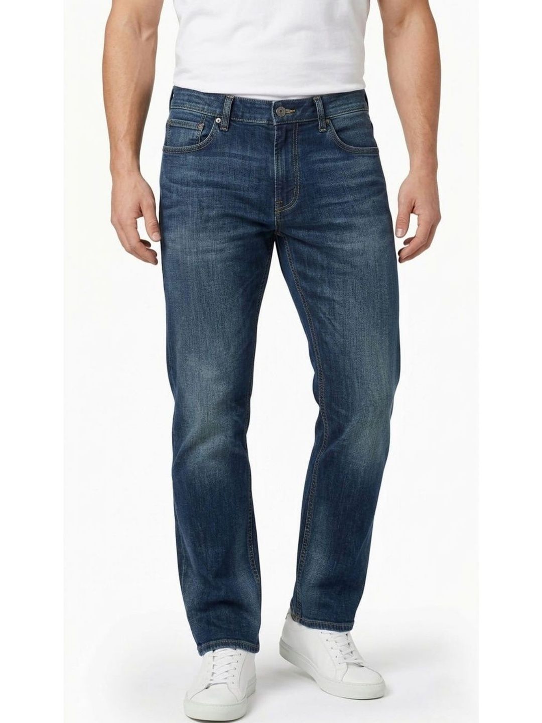 DESIGN ELEMENTS Men Slim Fit Mid-Rise Light Fade Stretchable Jeans