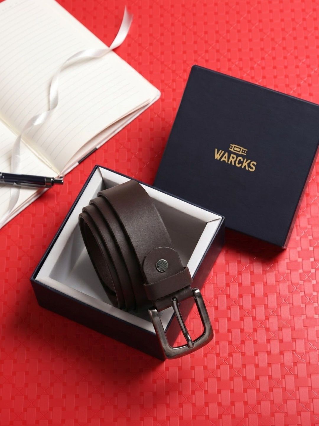 warcks Men Leather Belt