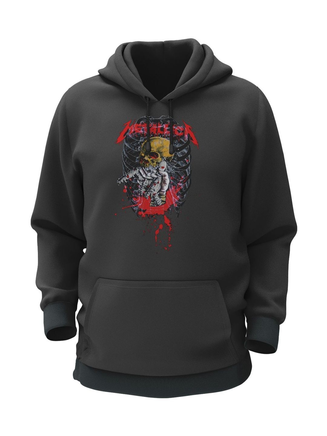 THE PRINT PLATTER Men Printed Hooded Sweatshirt