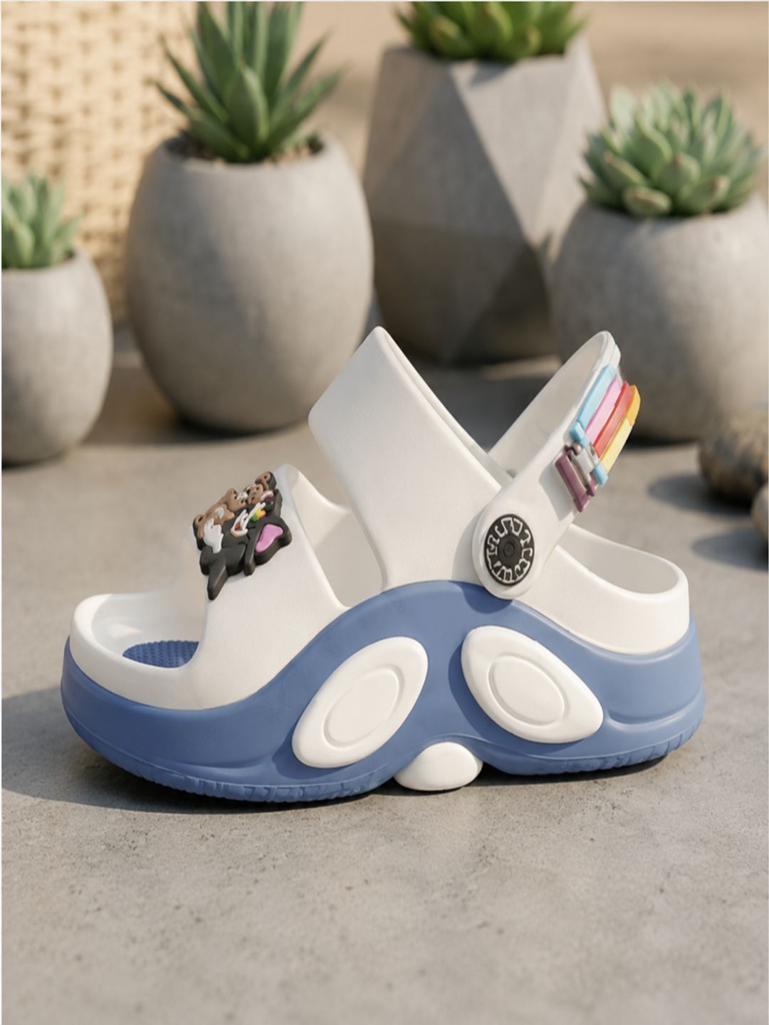 FIVEFEB FIVEFEB Kids Lightweight Clogs Flip Flops