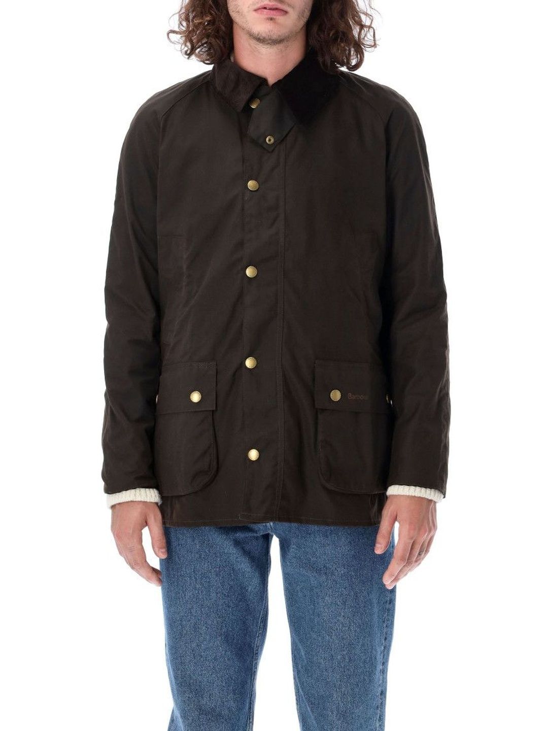 Barbour Dark Brown Embroidered Logo Jacket