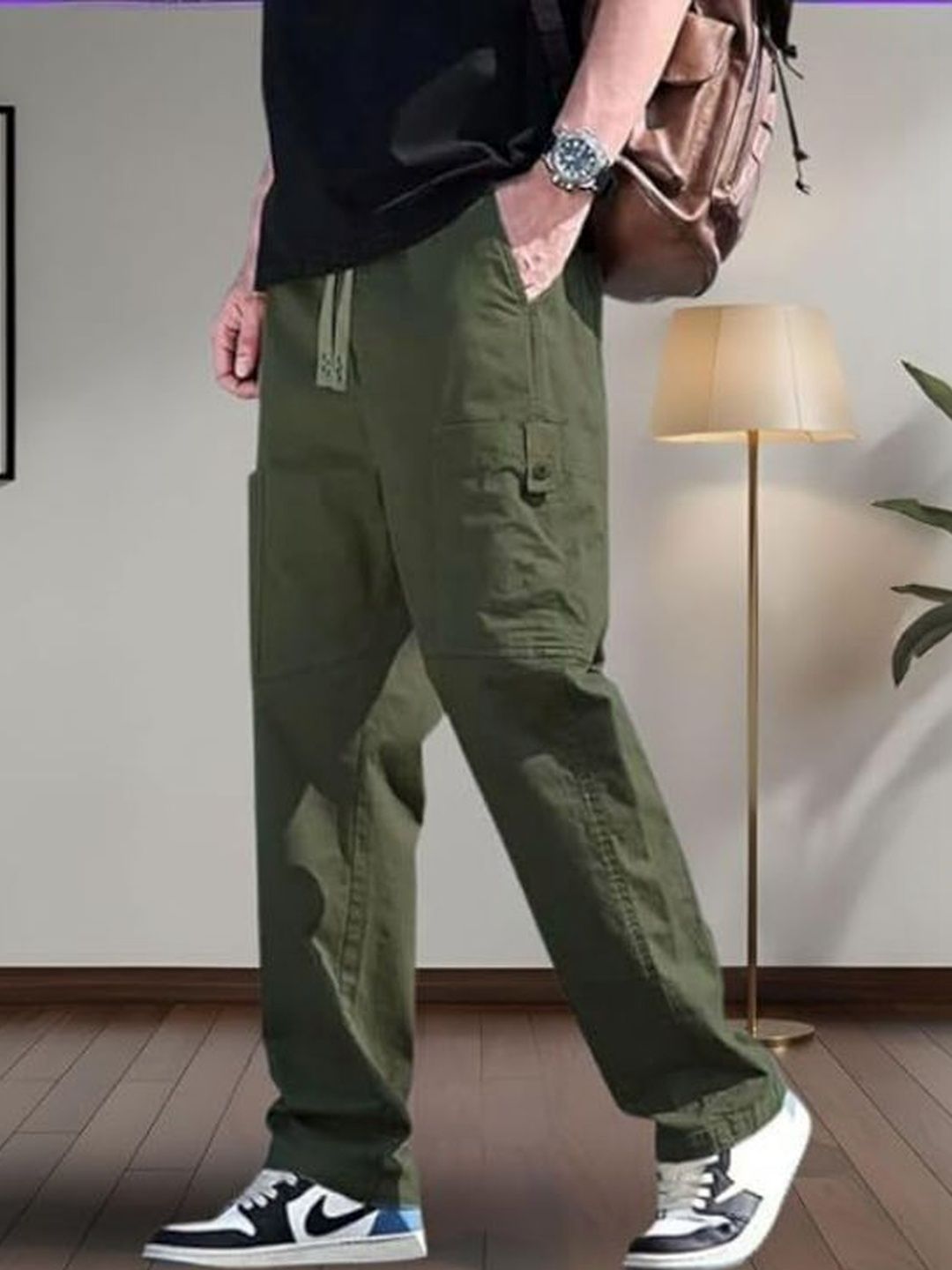 R.Code by The Roadster Life Co. R.Code by The Roadster Life Co. Men Cargos Trousers