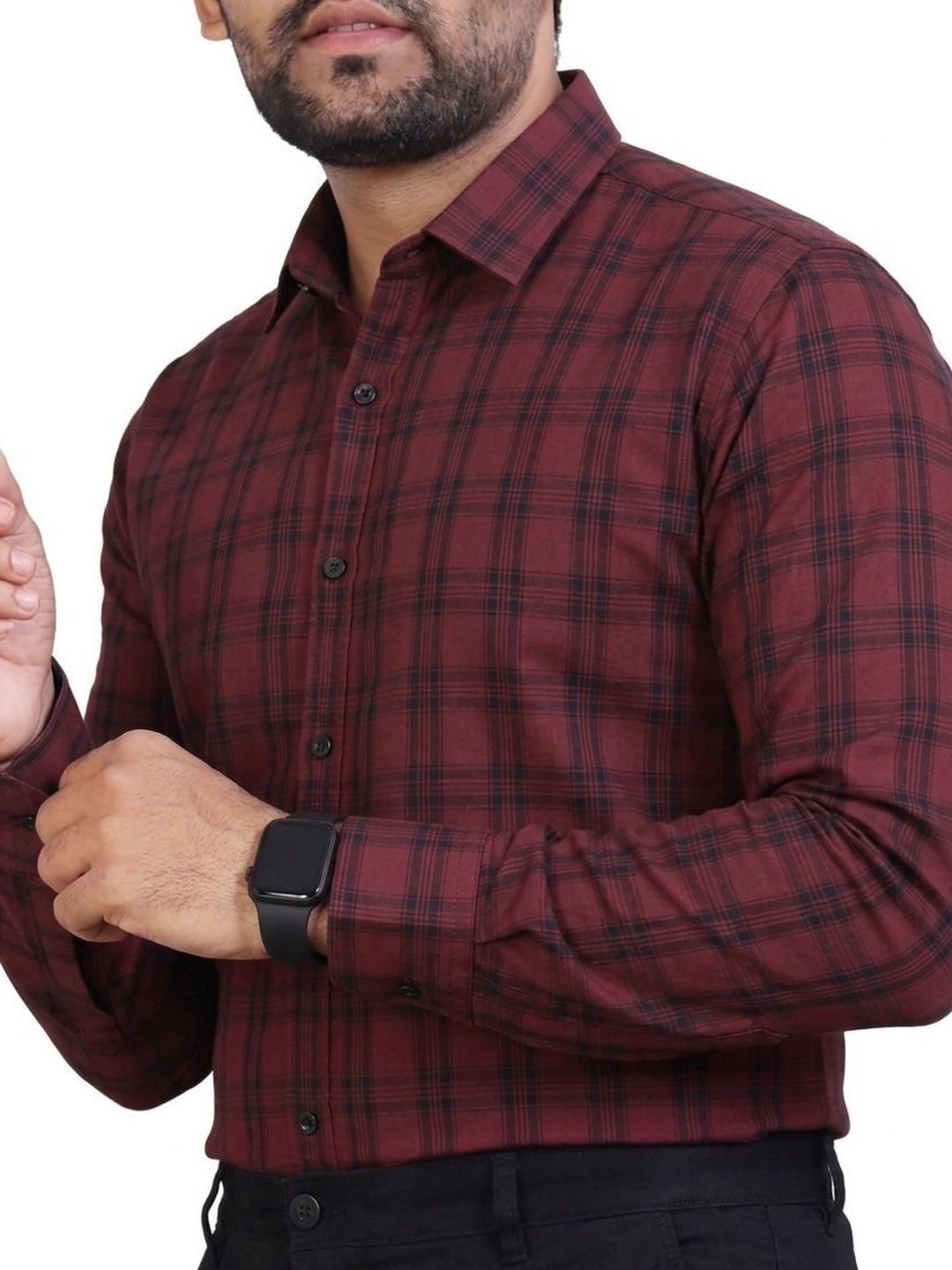 WEARICH Men Comfort Tartan Checks Checked Casual Shirt