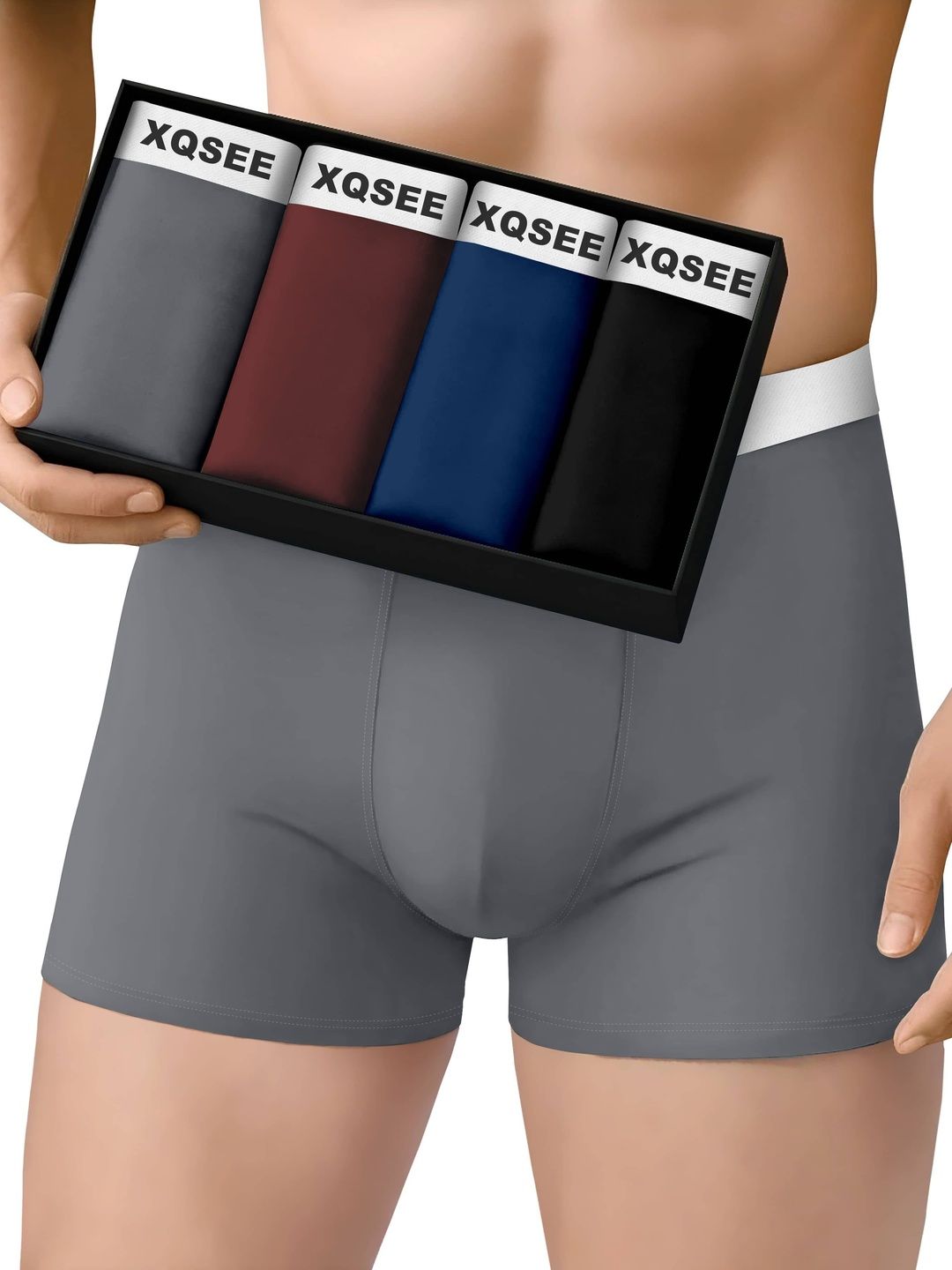 XQSEE Pack of 4 Solid Trunks