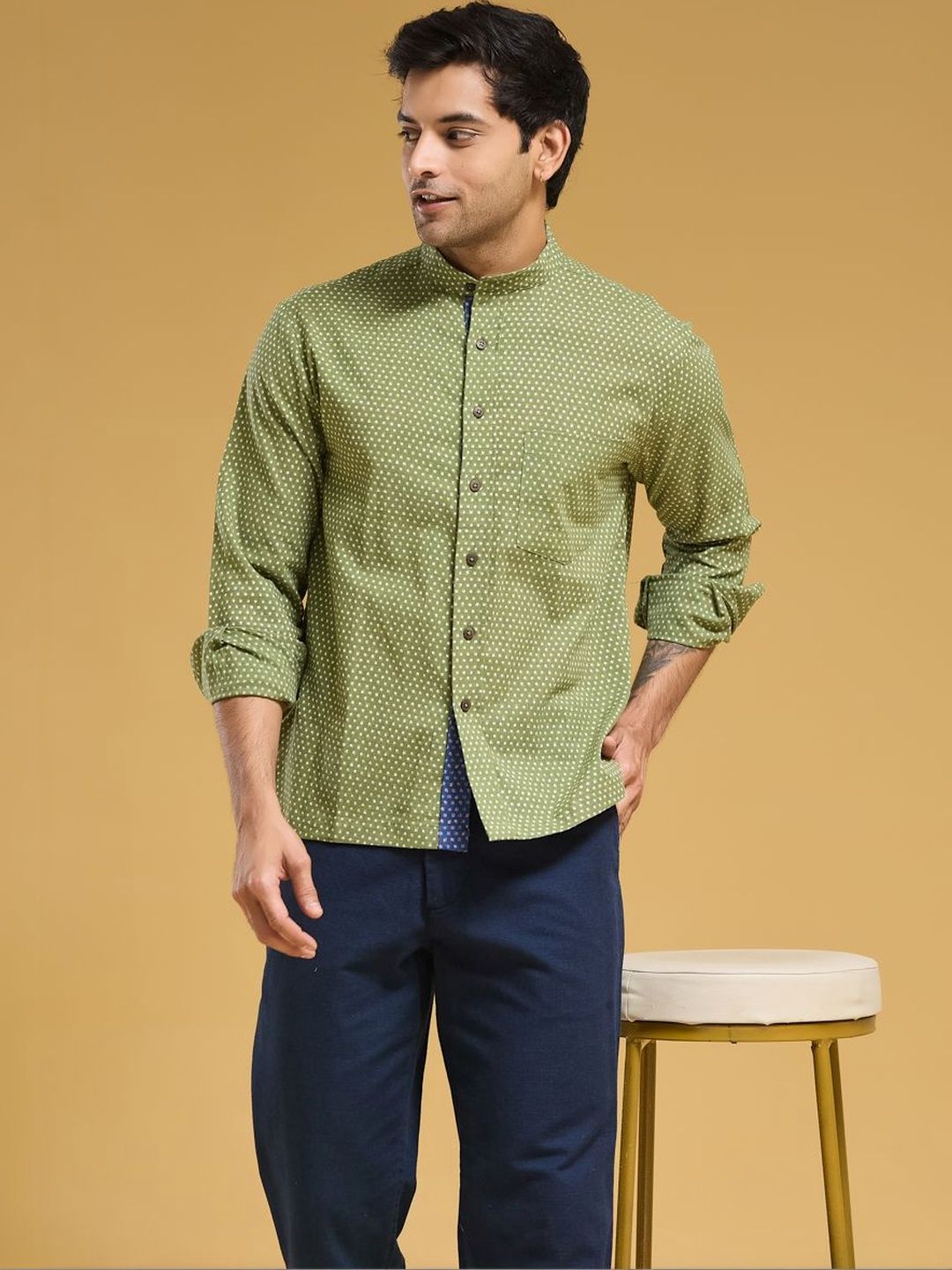 Fabindia Fabindia Men Printed Casual Shirt