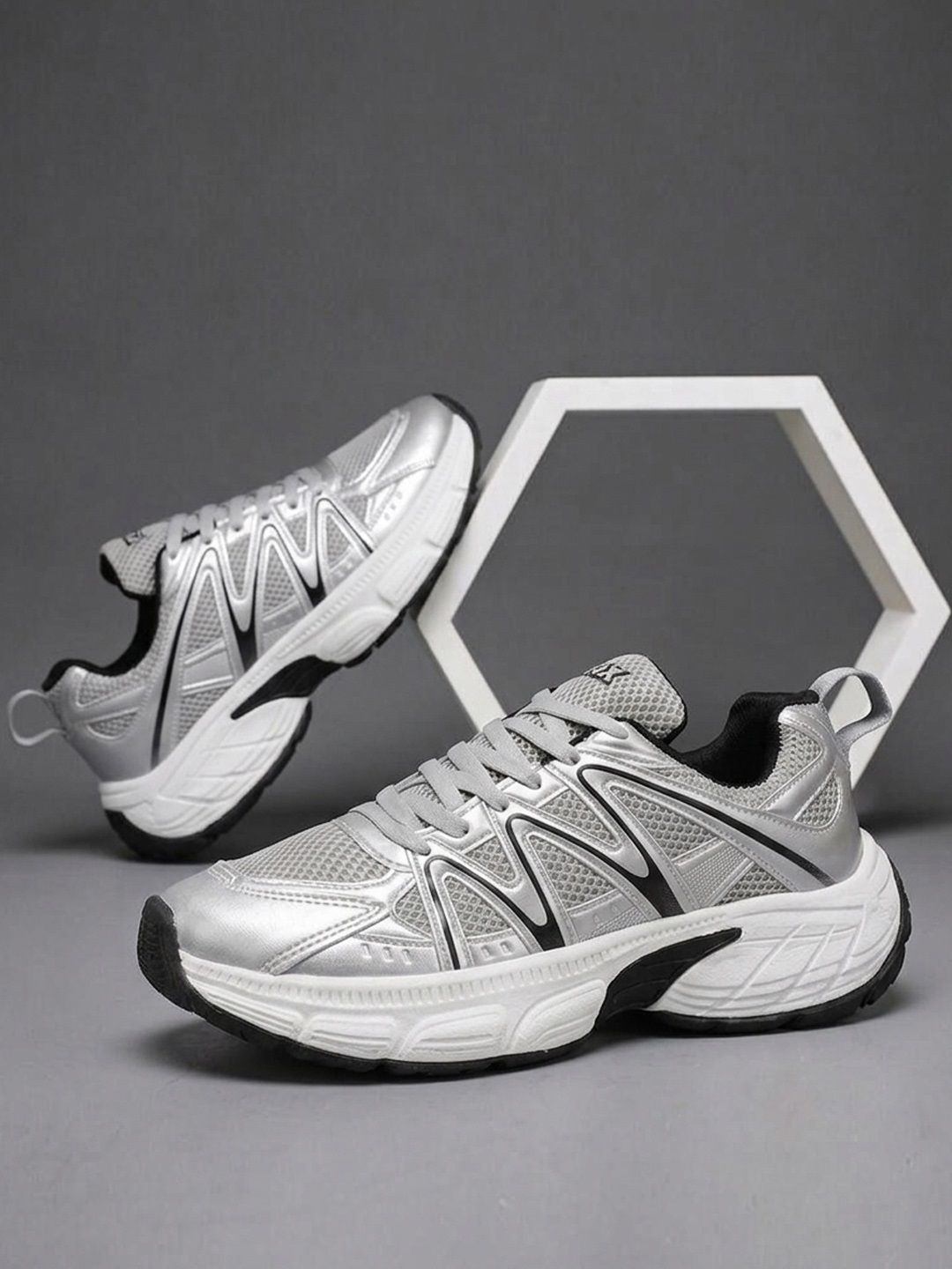 HRX by Hrithik Roshan Hrx-vacuum X1 Silver Casual Shoes