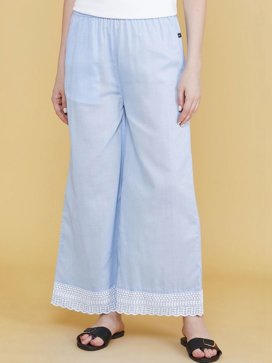V-Mart Women Embroidered Ethnic Palazzos