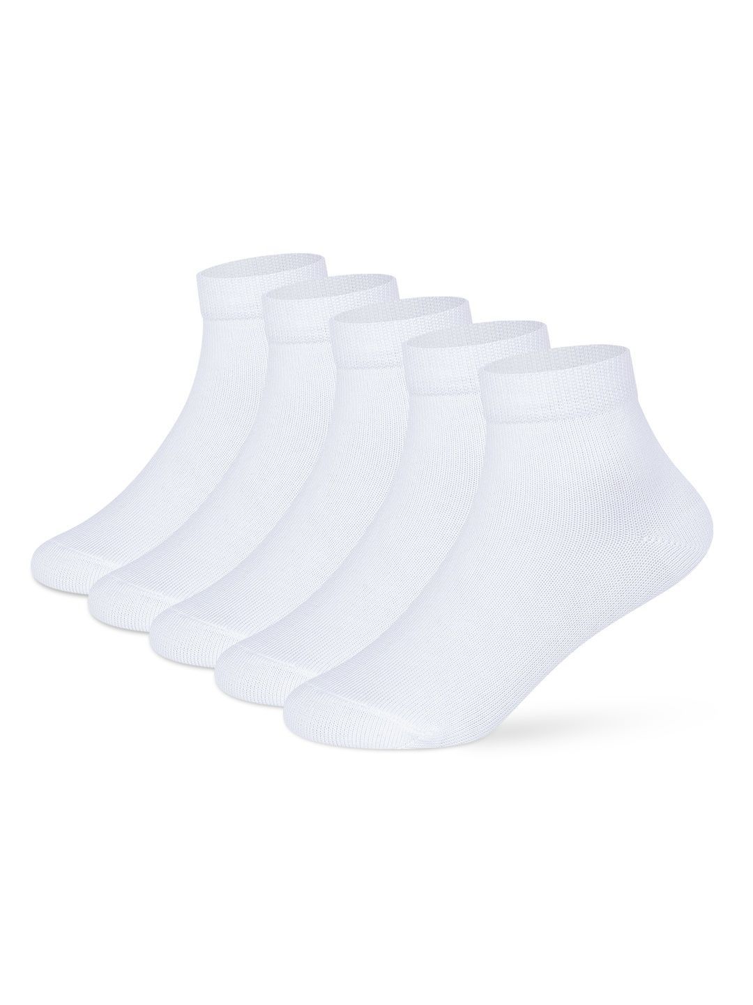 Supersox Pack of 5 Kids Combed Cotton Ankle Length School Uniform Socks