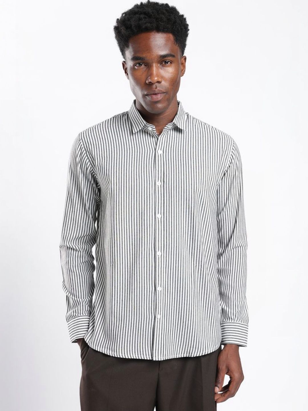 Vestirio Men Comfort Striped Casual Shirt