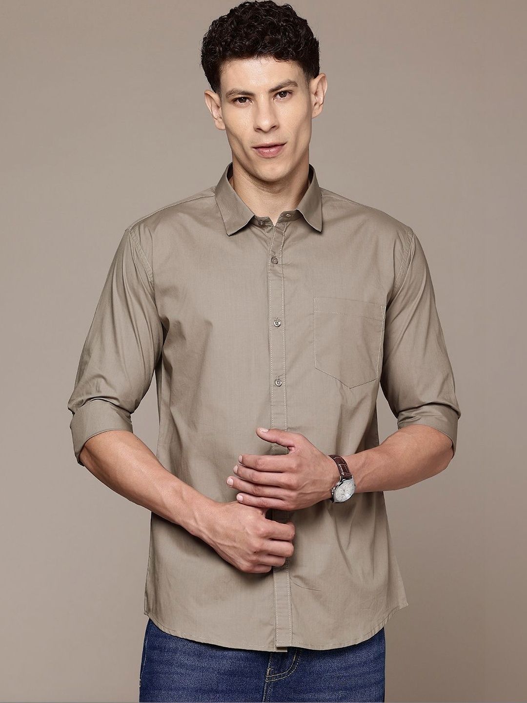 R.Code by The Roadster Life Co. R.Code by The Roadster Life Co. Men Slim Fit Casual Shirt