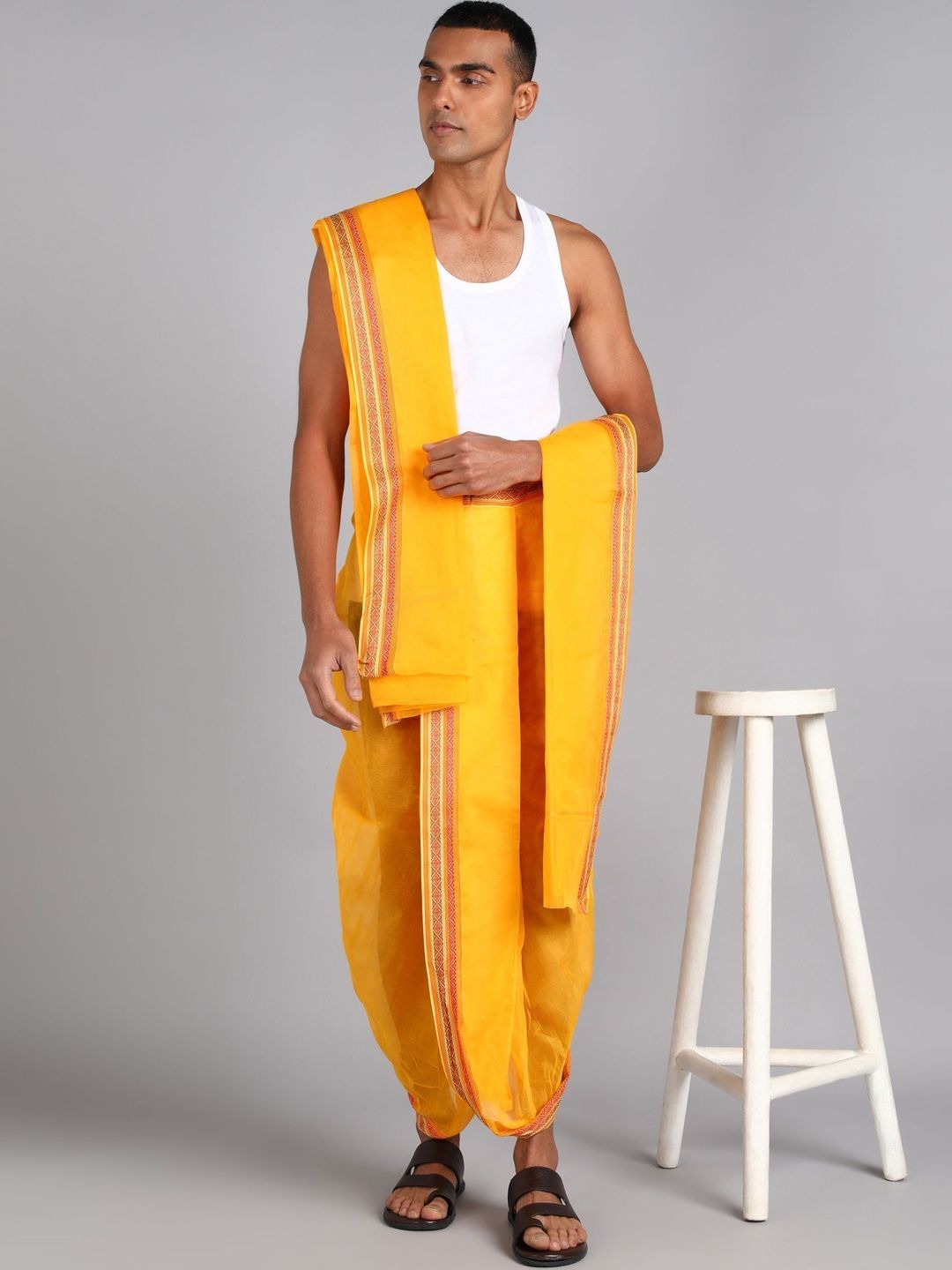 Shyam Handloom Men Cotton Dhoti Dhotis