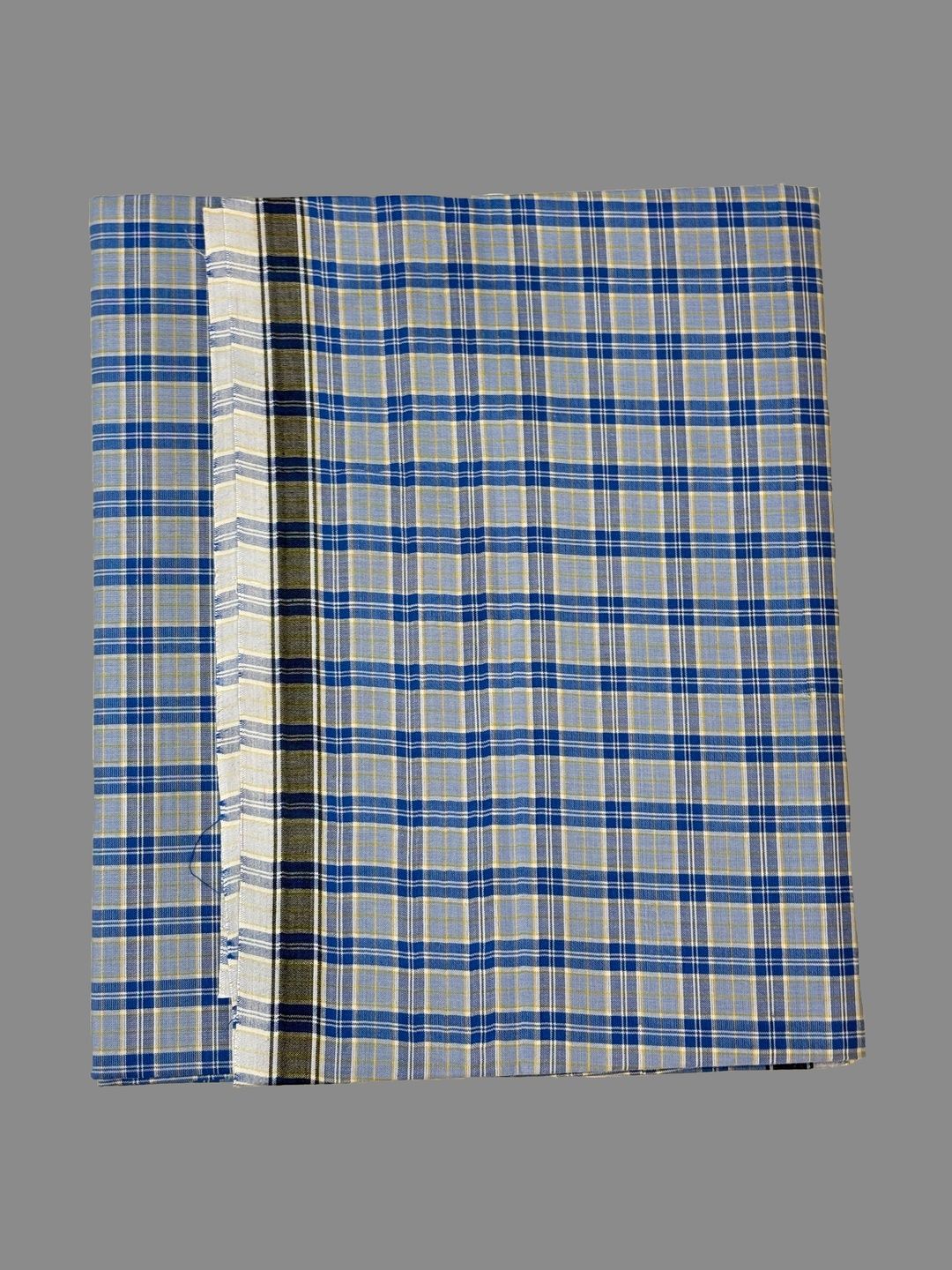 Shyam Handloom Men Checked Cotton Dhoti Dhotis