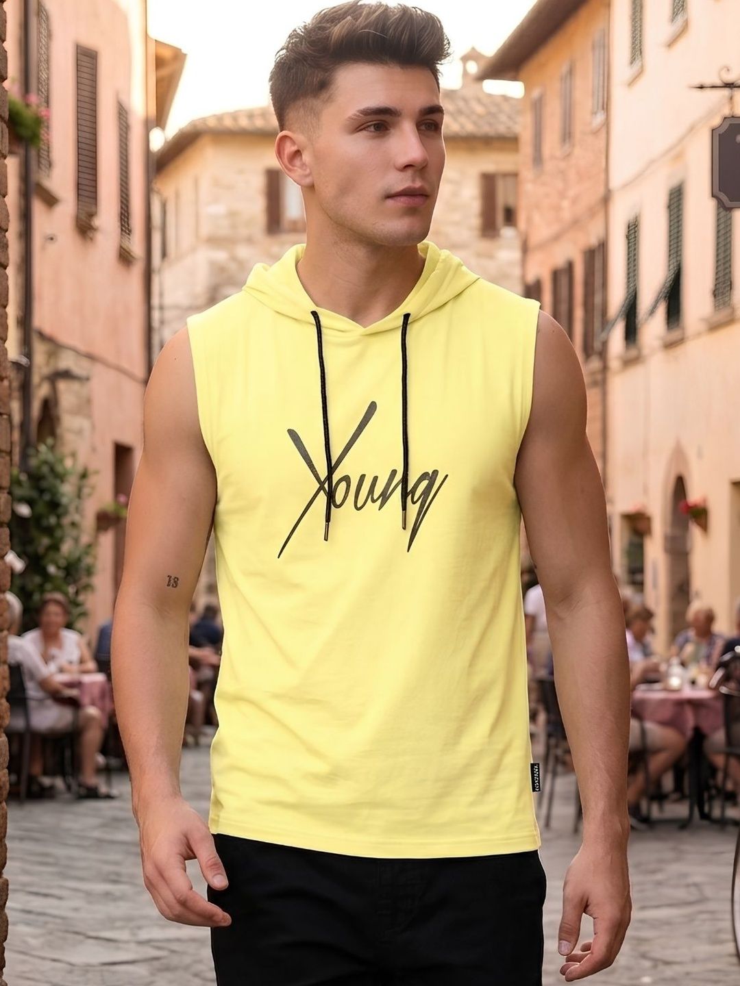 Looks United Printed Gym Vest