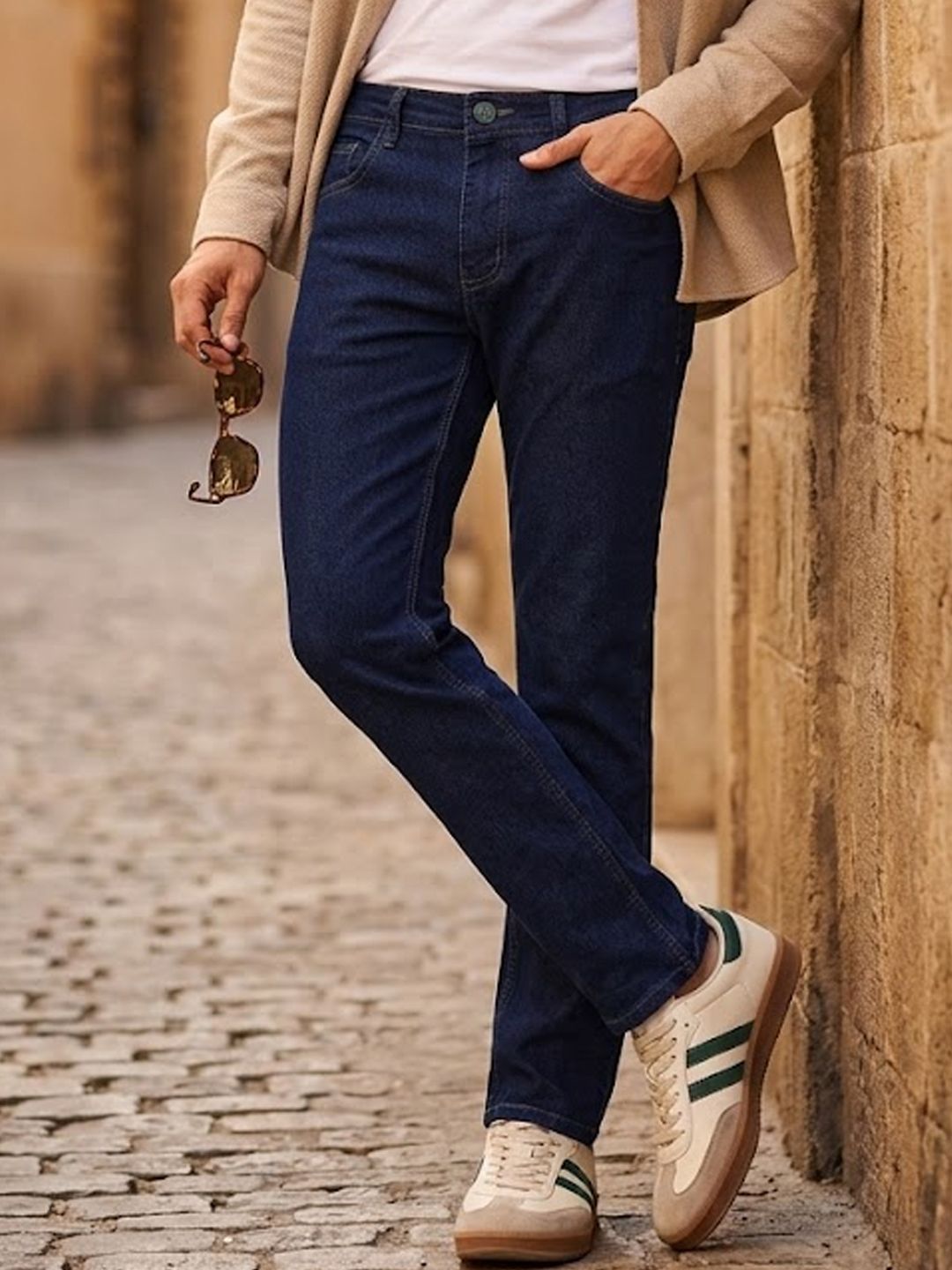 Urbano Fashion Men Blue Slim Fit Stretchable Jeans
