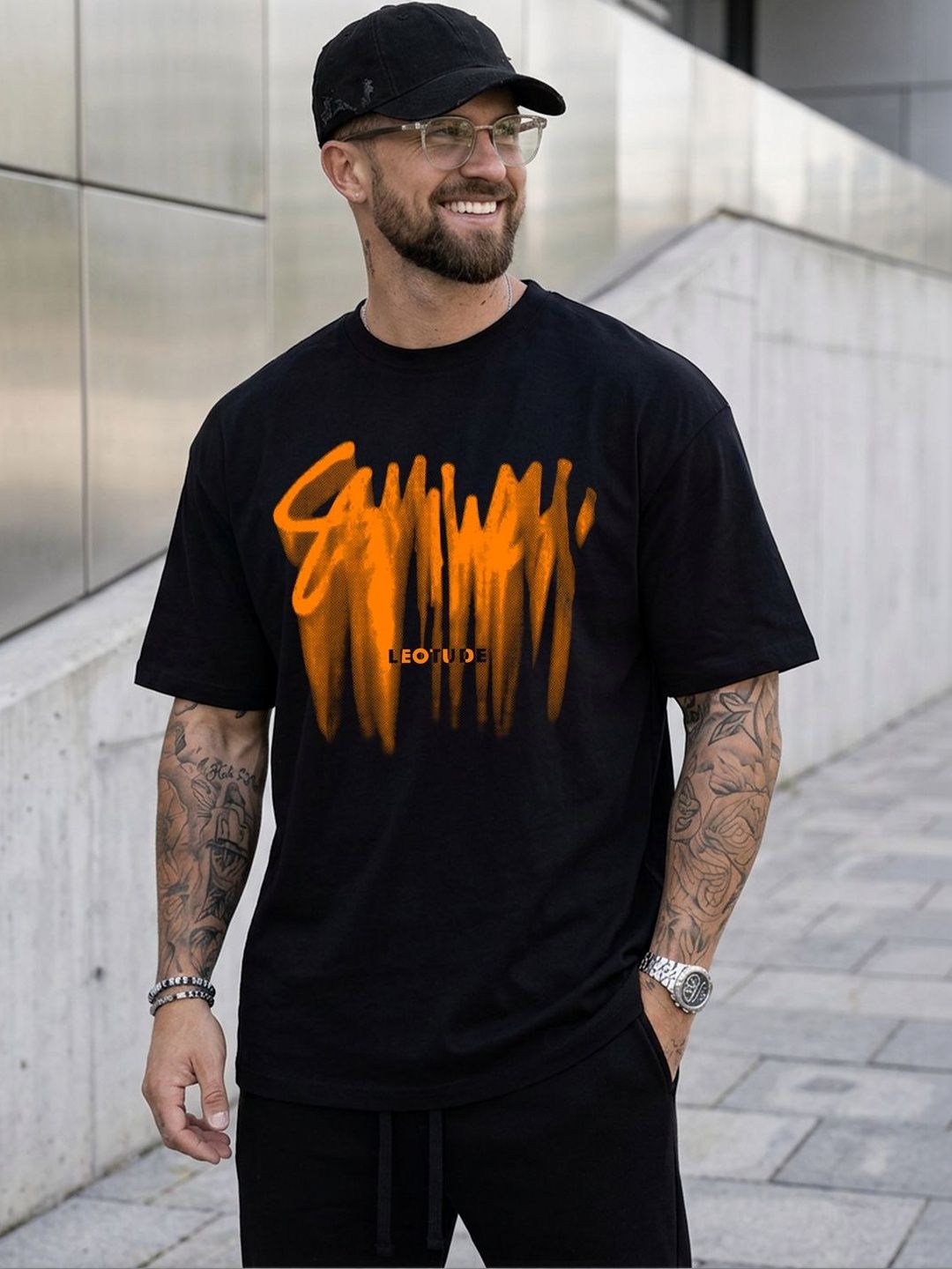 JUST ROAR Men Printed T-shirt