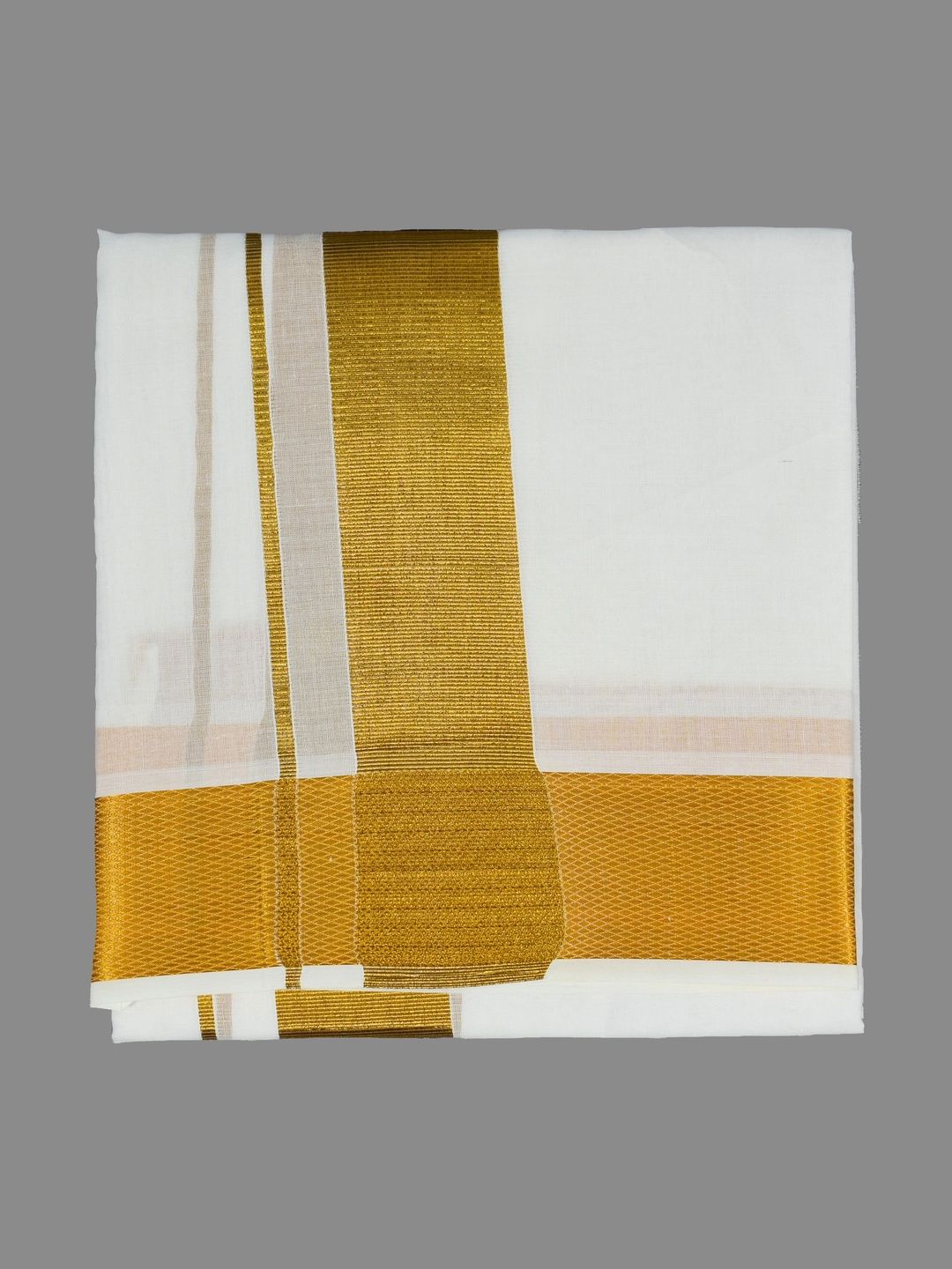 Shyam Handloom Men Striped Cotton Dhoti Dhotis
