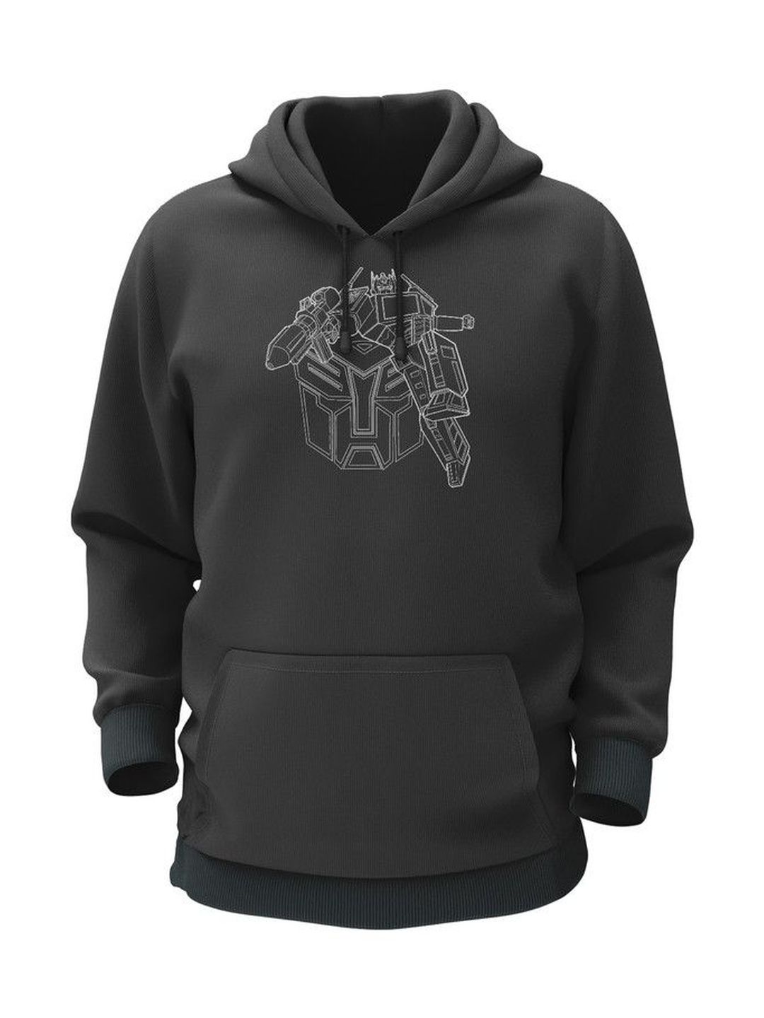 THE PRINT PLATTER Men Printed Hooded Sweatshirt