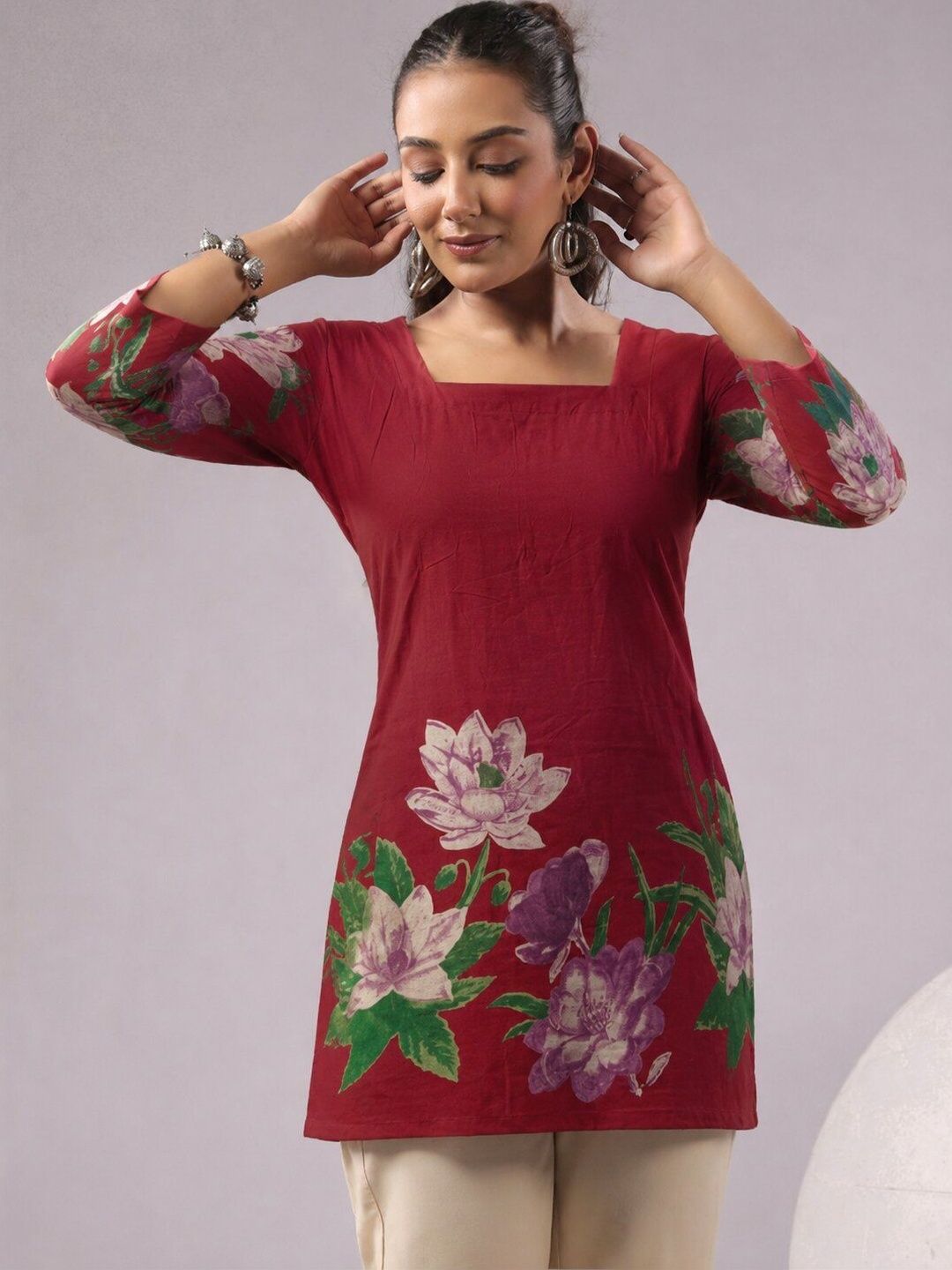Twelve South Floral Print Top