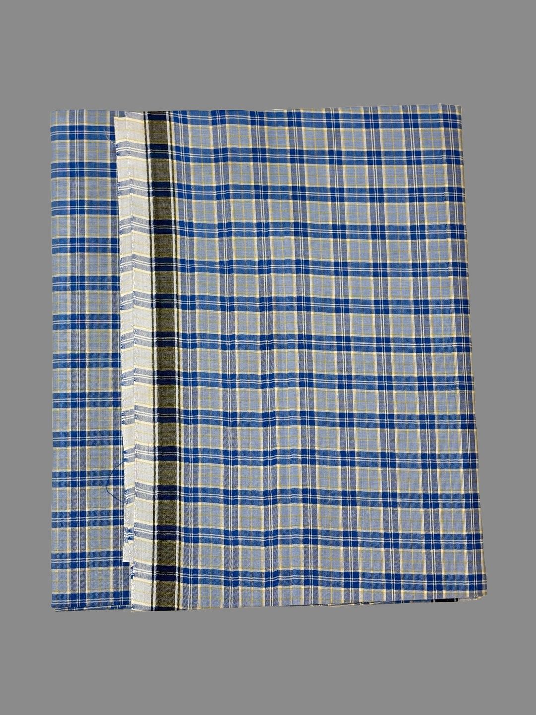Shyam Handloom Men Checked Cotton Dhoti Dhotis