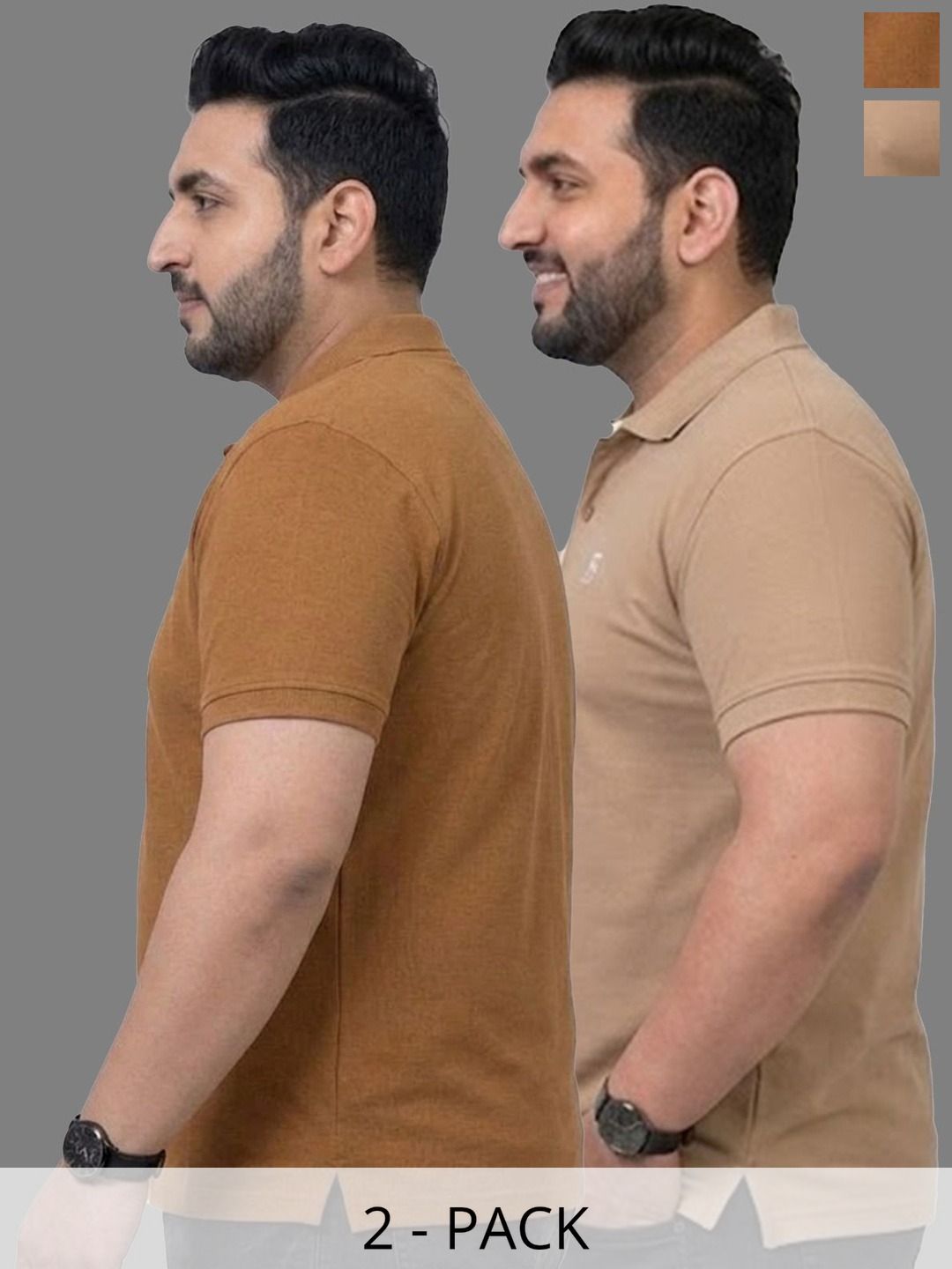 GEE 5 Men 2 Polo Collar T-shirt