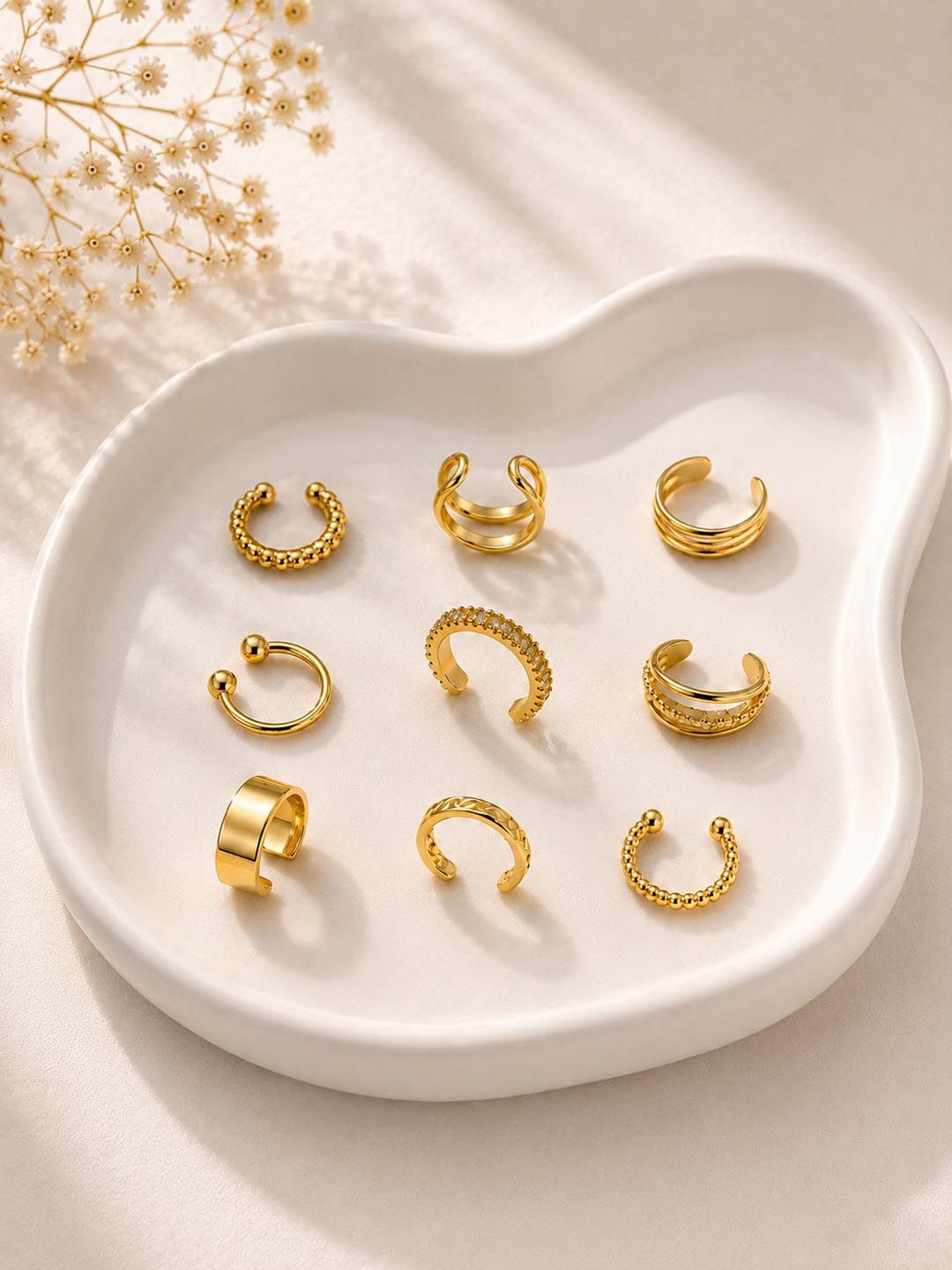 VAMA Contemporary Ear Cuff Earrings