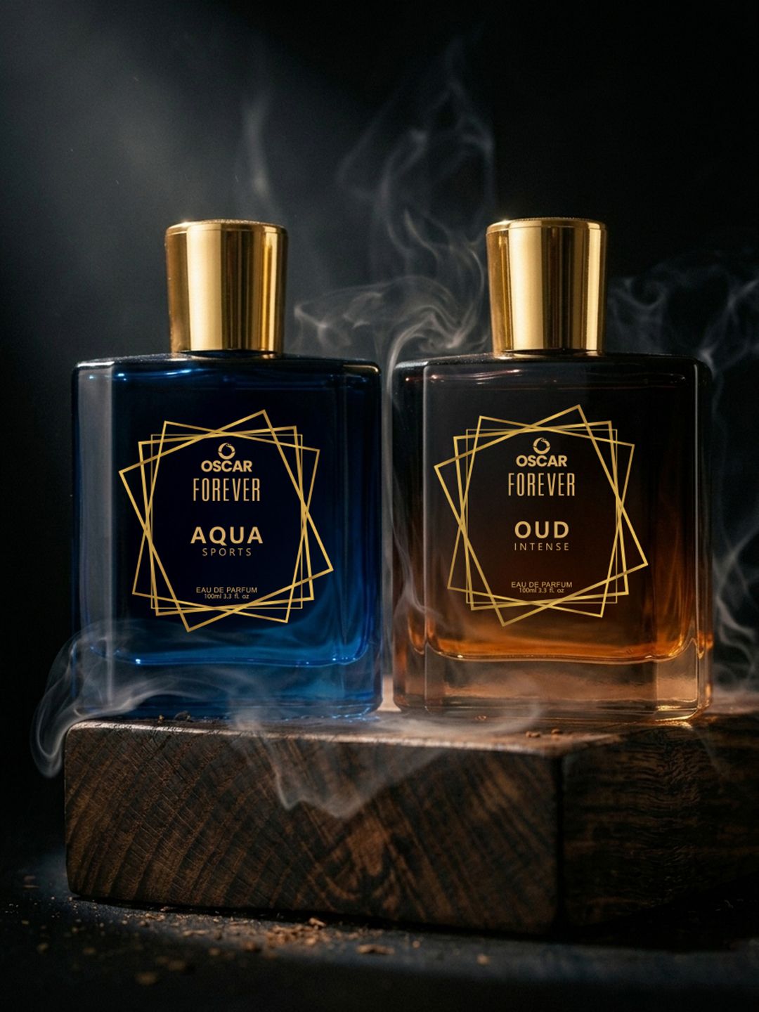 OSCAR Forever Set of Oud Intense & Aqua Sports Long Lasting Eau De Parfum - 100 ml each