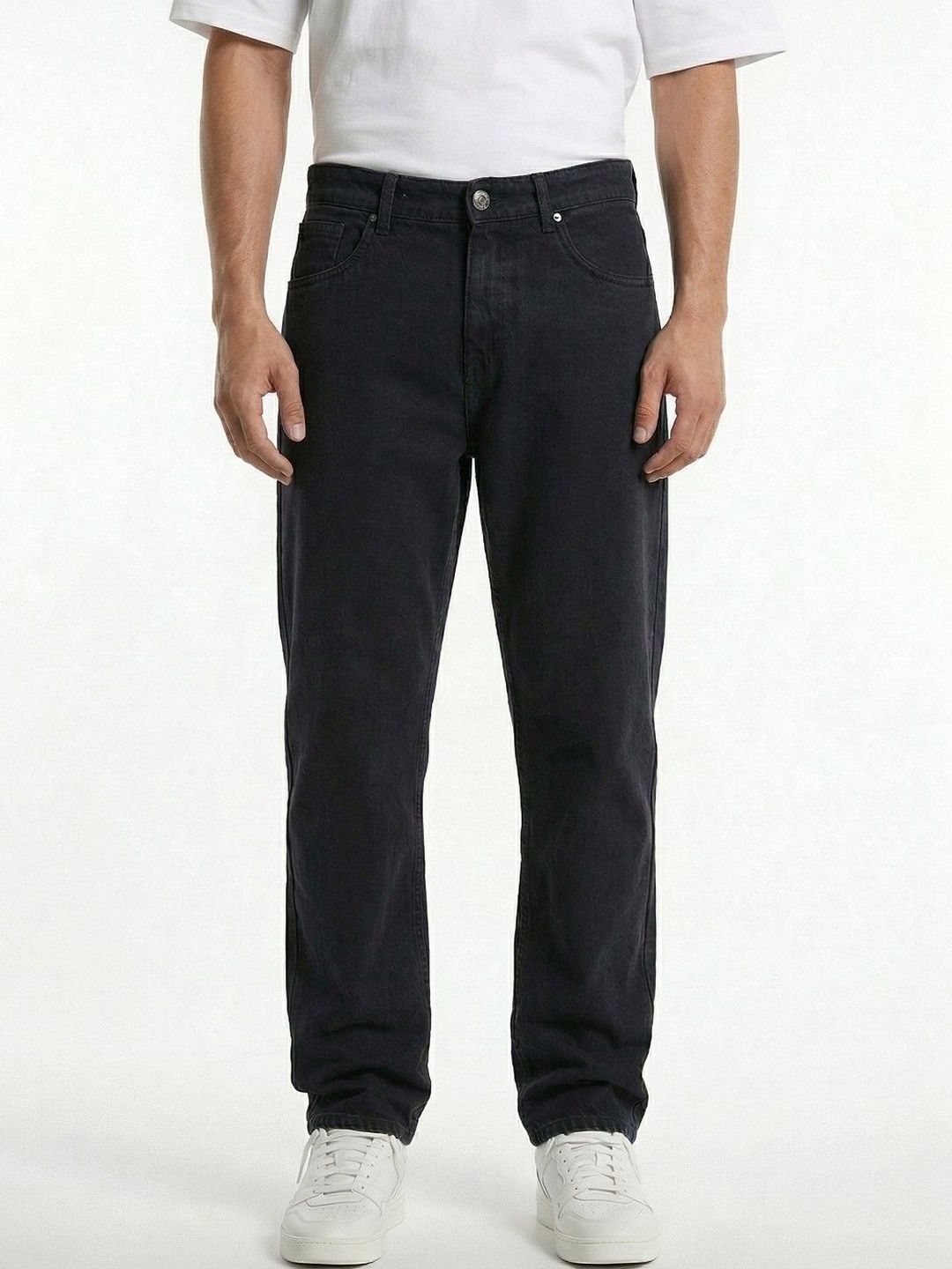 HERE&NOW Men Relaxed Fit Mid-Rise Stretchable Jeans