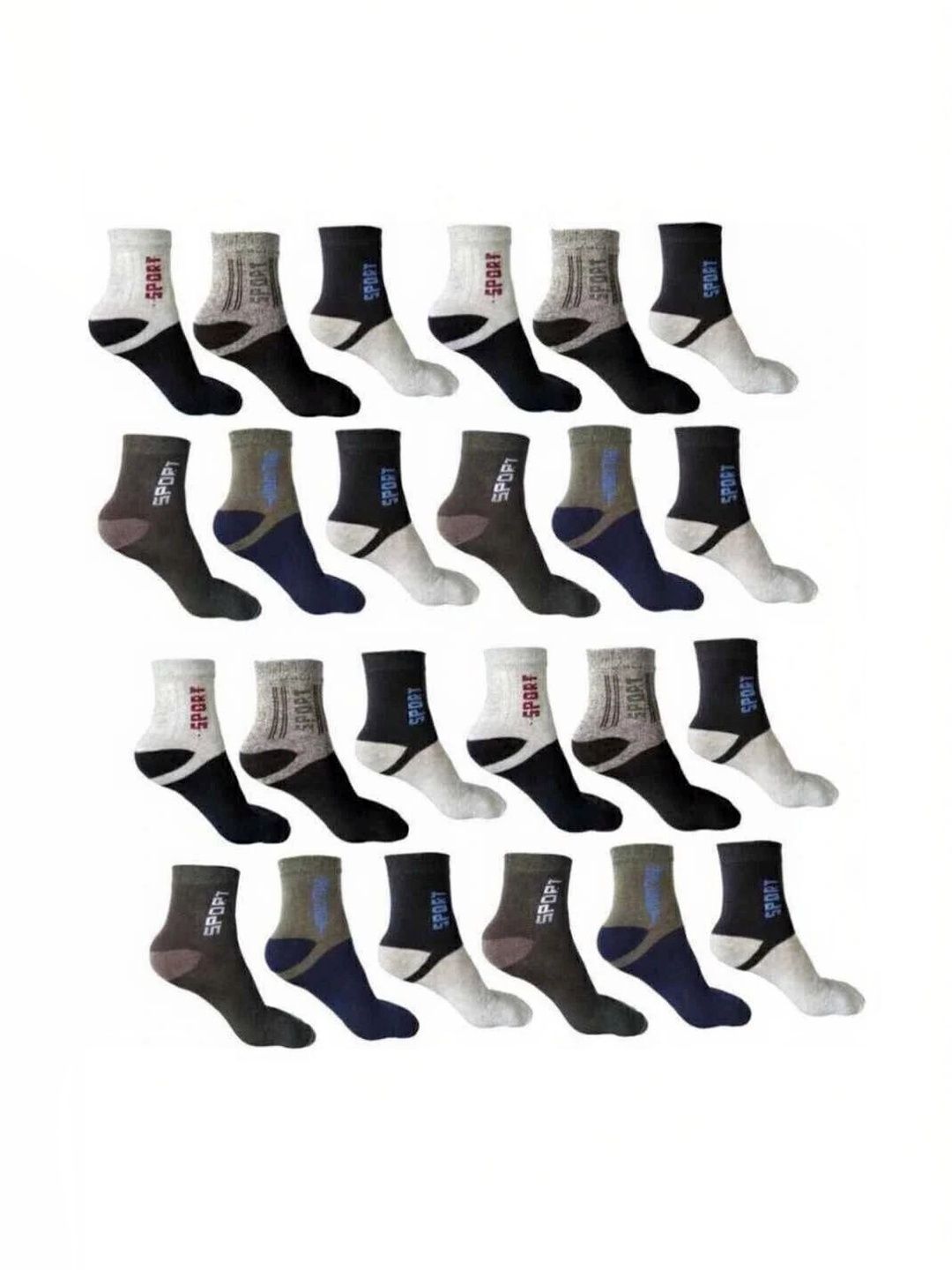 VAPINDIA Men Cotton Colourblocked Ankle Length Socks
