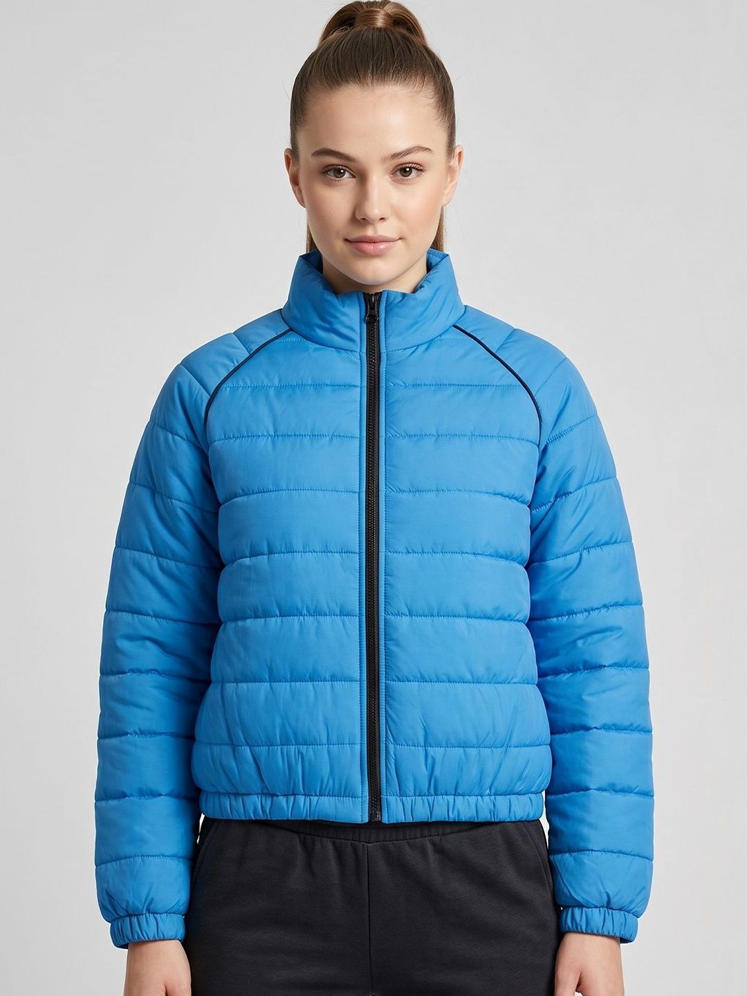 HRX by Hrithik Roshan Women Stand Collar Puffer Jacket