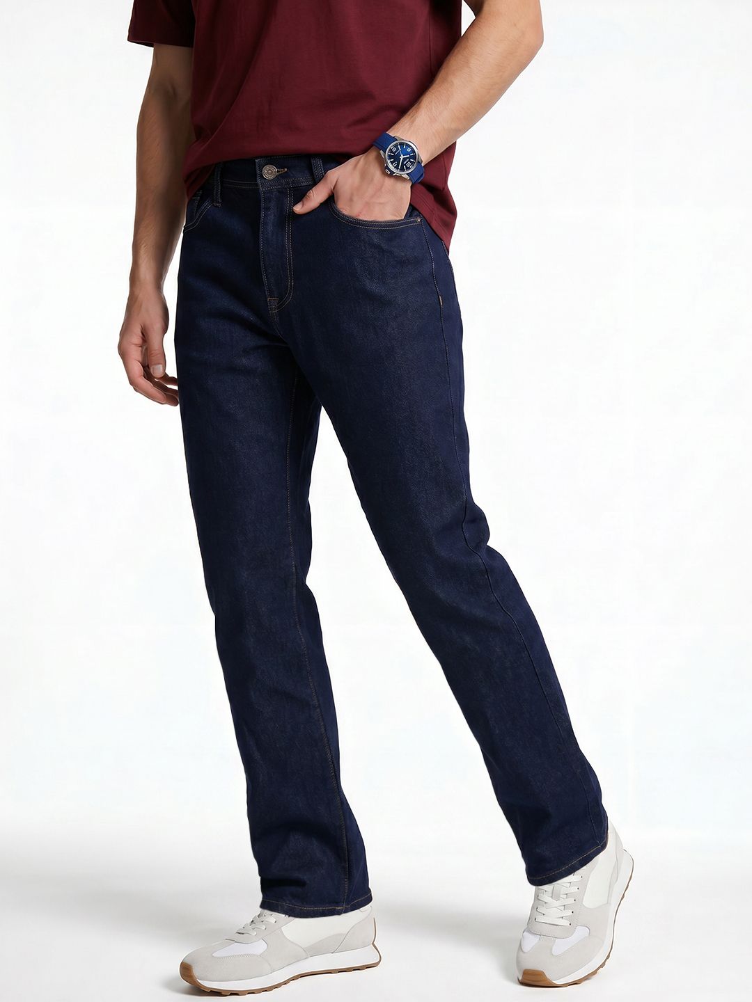 Integriti Men Straight Fit Light Fade Stretchable Jeans