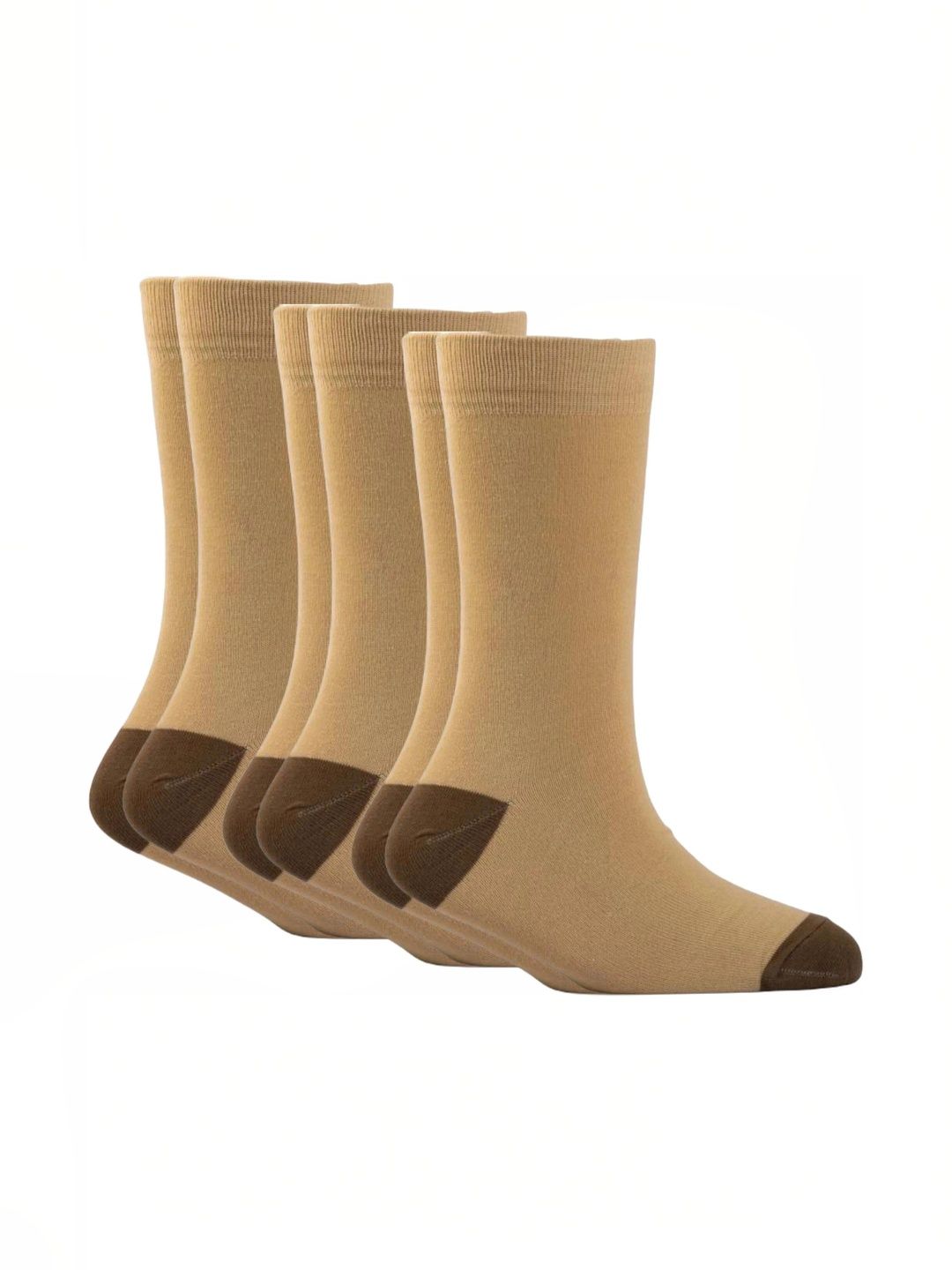VAPINDIA Men Pack of 3 Cotton Colourblocked Calf Length Socks