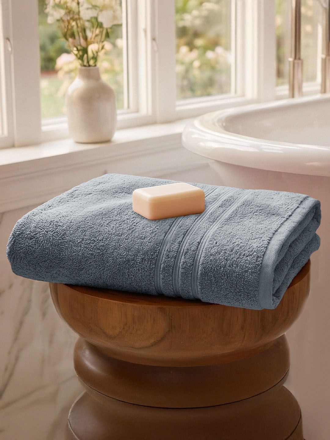 MYTRIDENT MYTRIDENT Brown 400 GSM Pure-Cotton Bath Towel