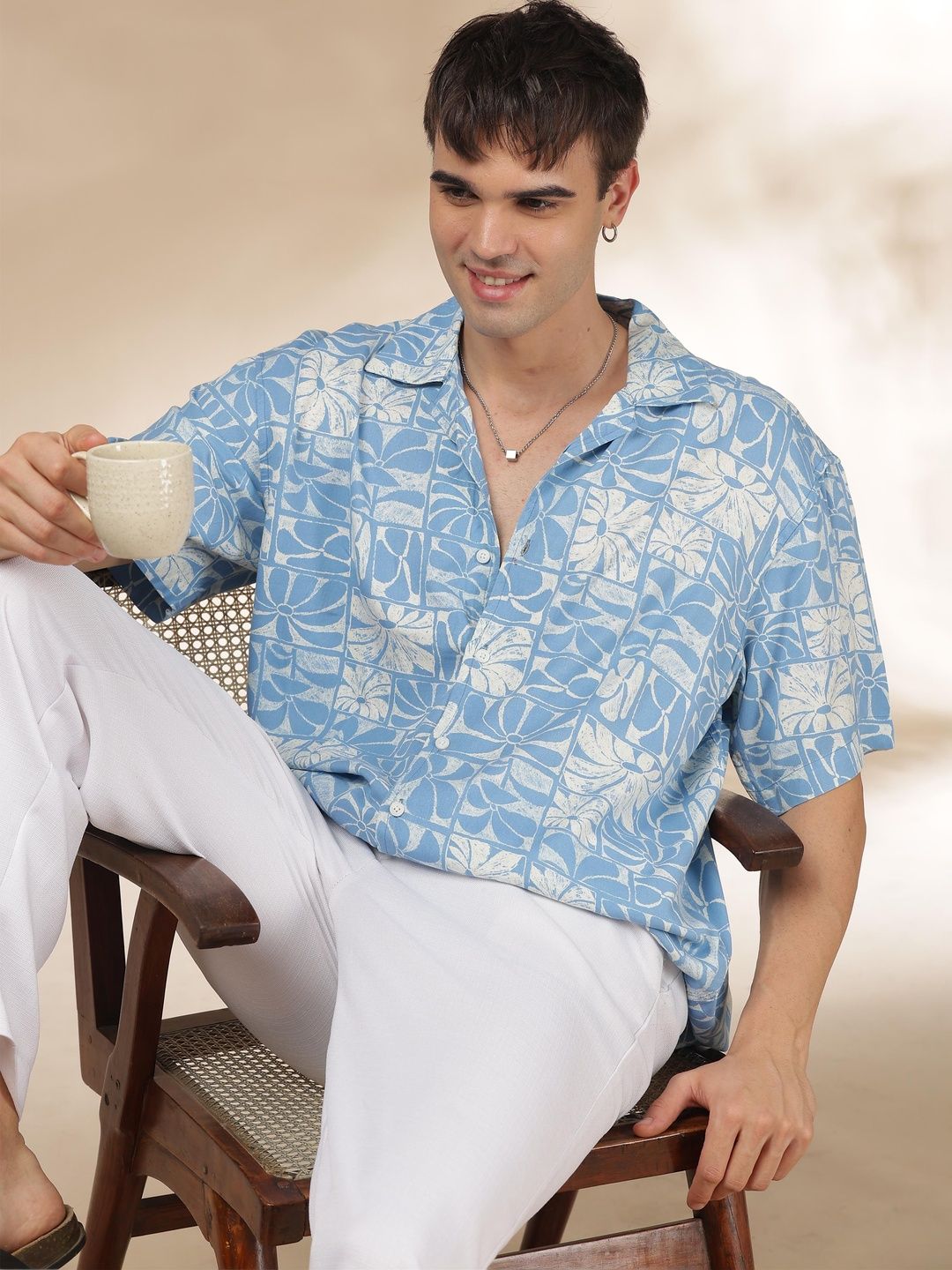 Guns & Sons Men Comfort Floral Printed Casual Shirt