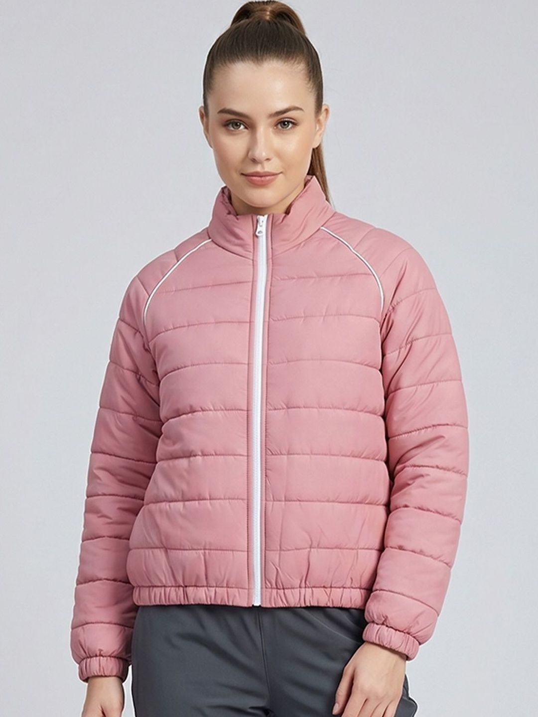 HRX by Hrithik Roshan Women Stand Collar Puffer Jacket