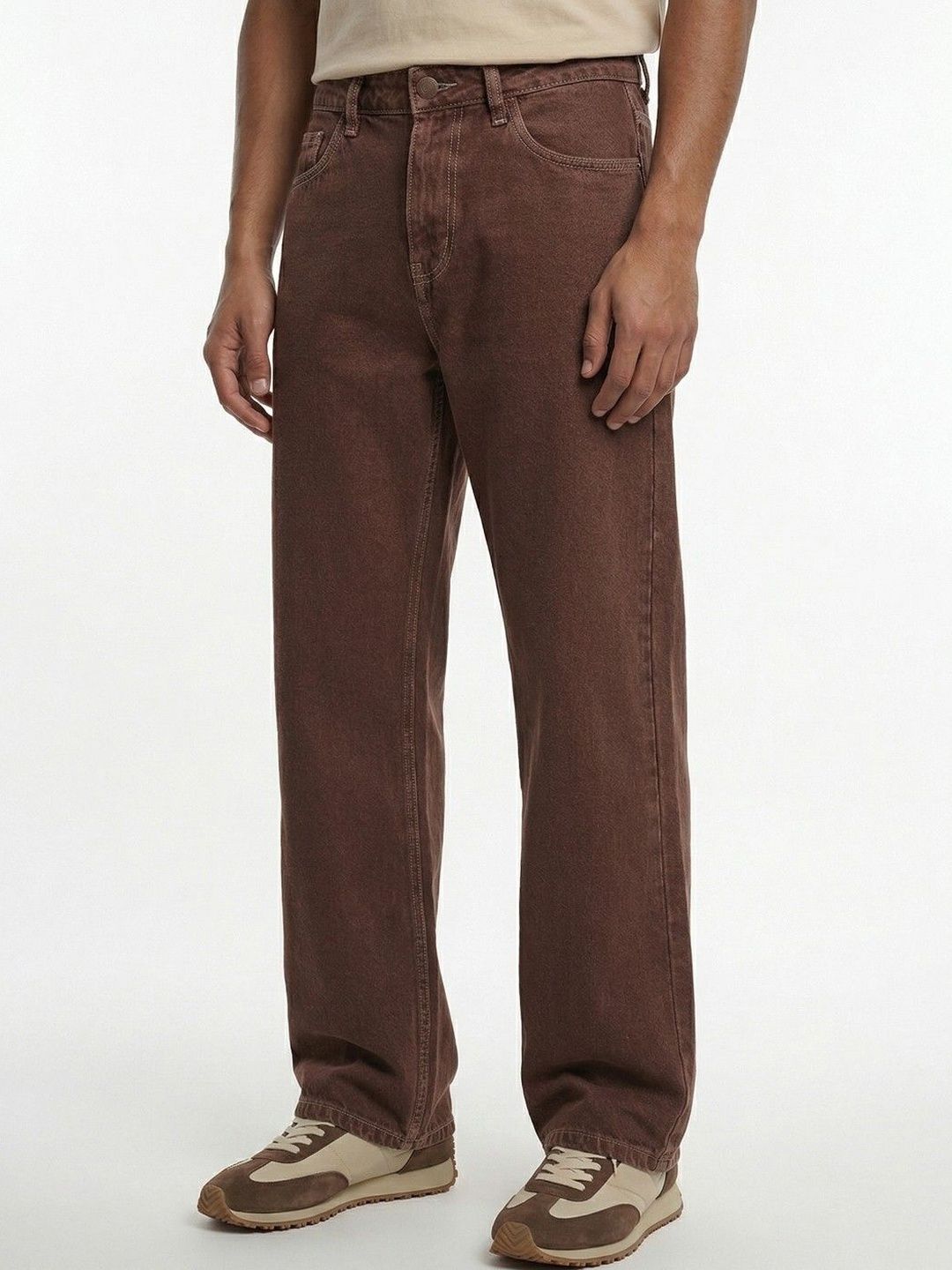 HERE&NOW Men Relaxed Fit Mid-Rise Stretchable Jeans