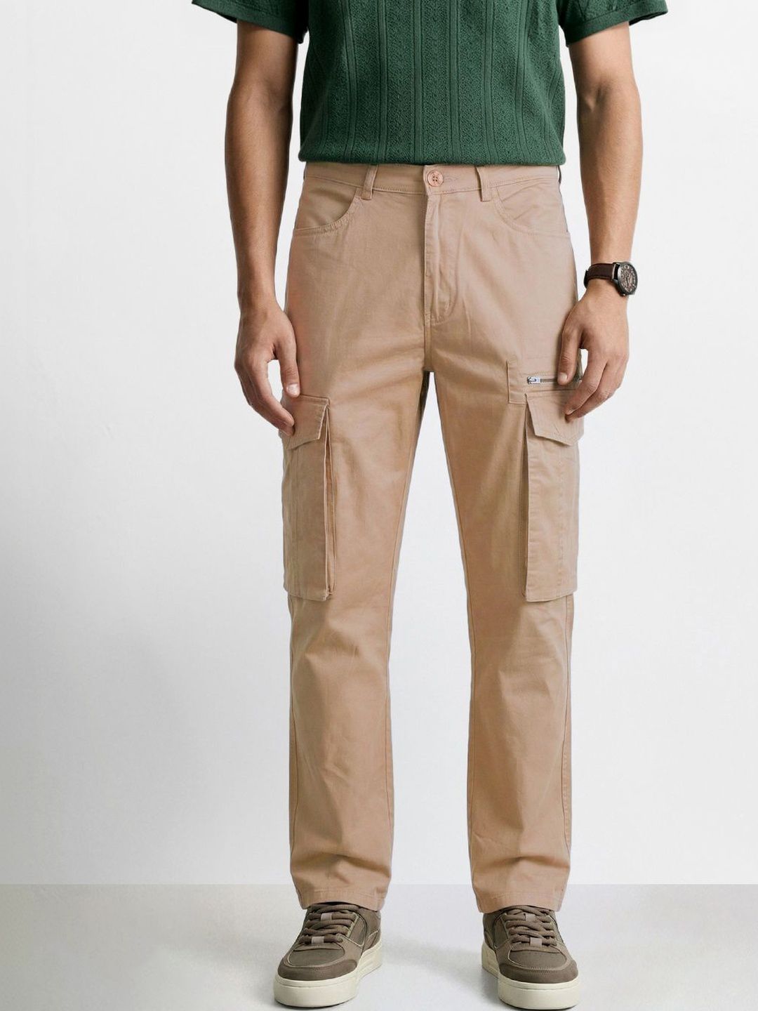 The Indian Garage Co Men Cargos Trousers