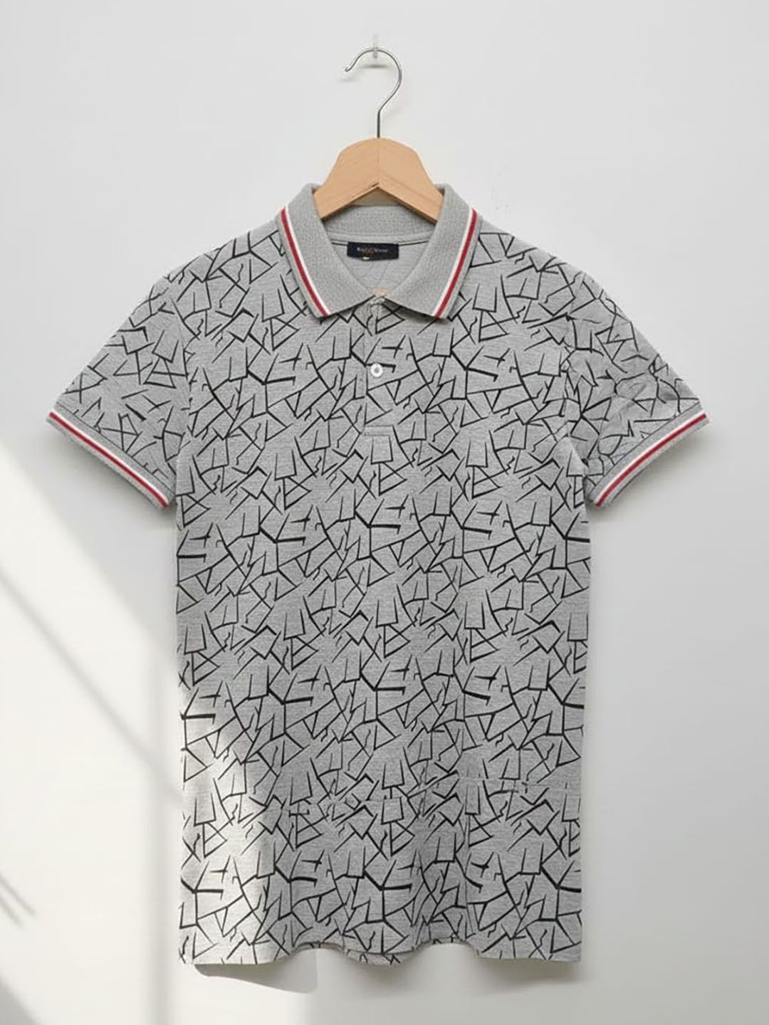 Moda Rapido Men Printed Polo Collar T-shirt