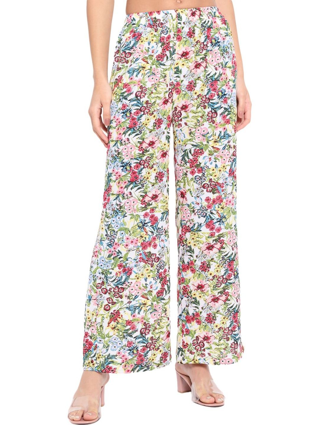Moda Rapido Moda Rapido Women Floral Printed Crepe Palazzos