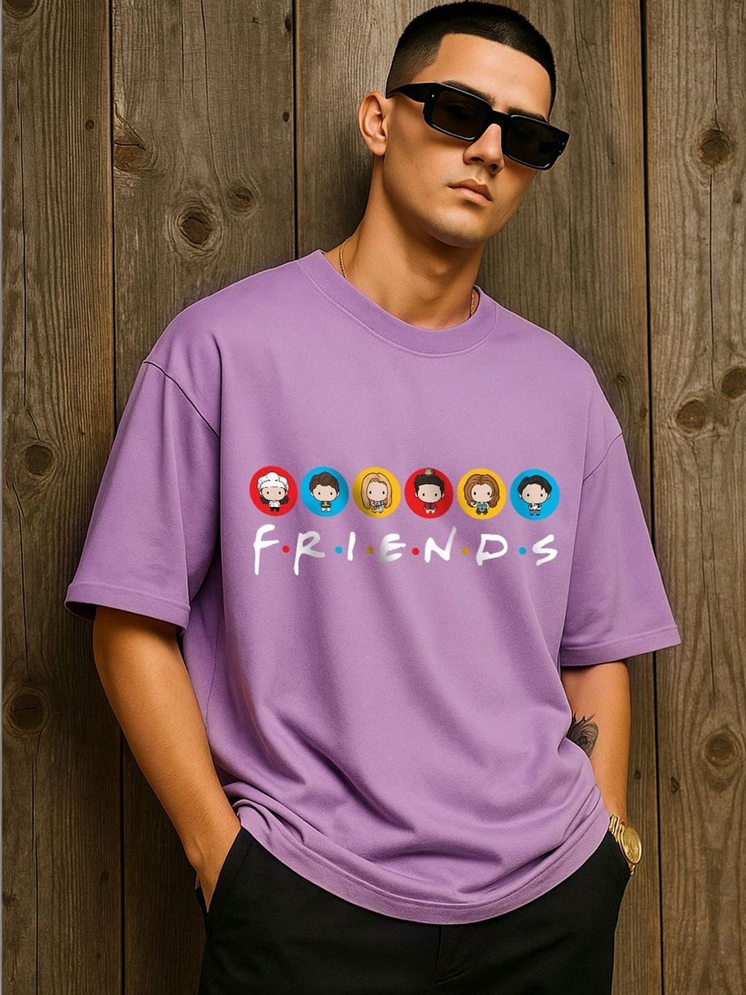 Hazuku Men Printed T-shirt