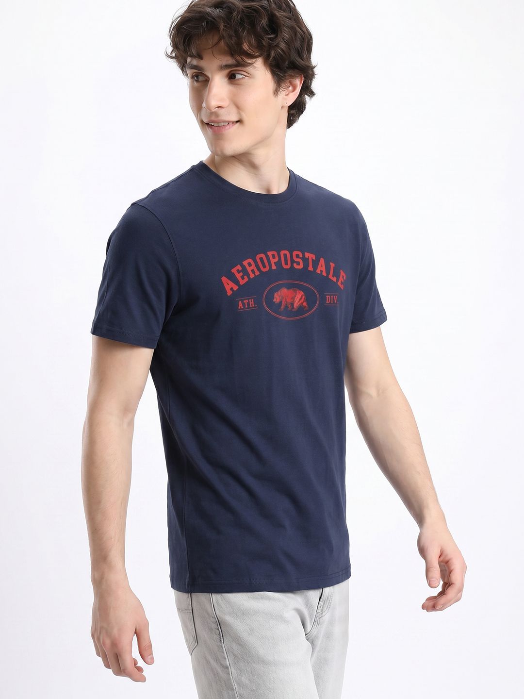 Aeropostale Brand Logo Printed Pure Cotton T-shirt